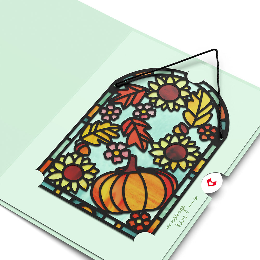 Thankful Harvest Suncatcher Card、mySite、solidvoid