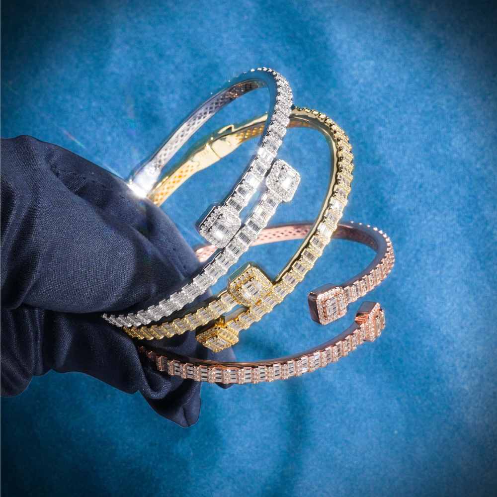 Thin Baguette Bangle Bracelet 14K Gold、mySite、hinf8tx79