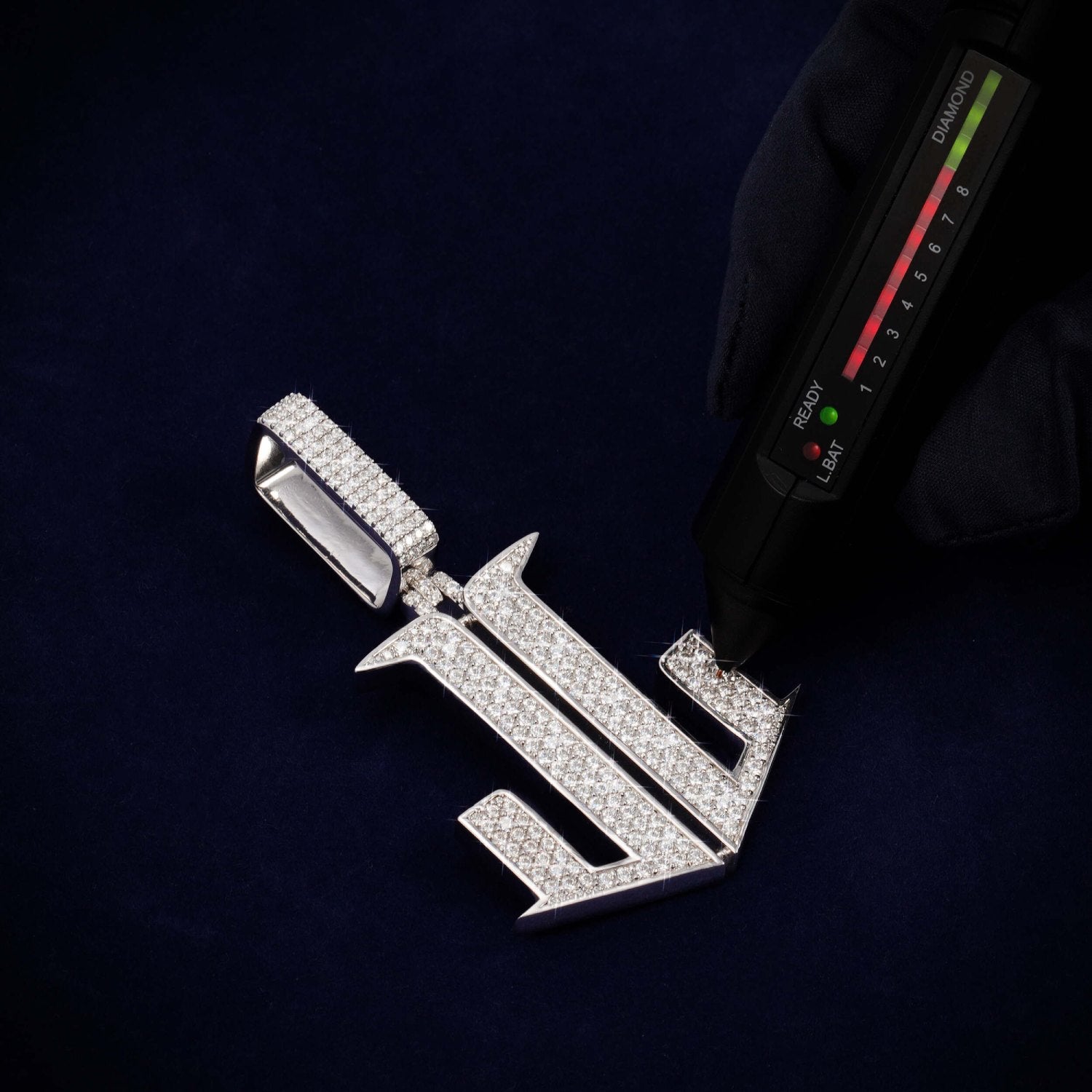 JL Custom Moissanite Pendant 14K Gold、mySite、hinf8tx79