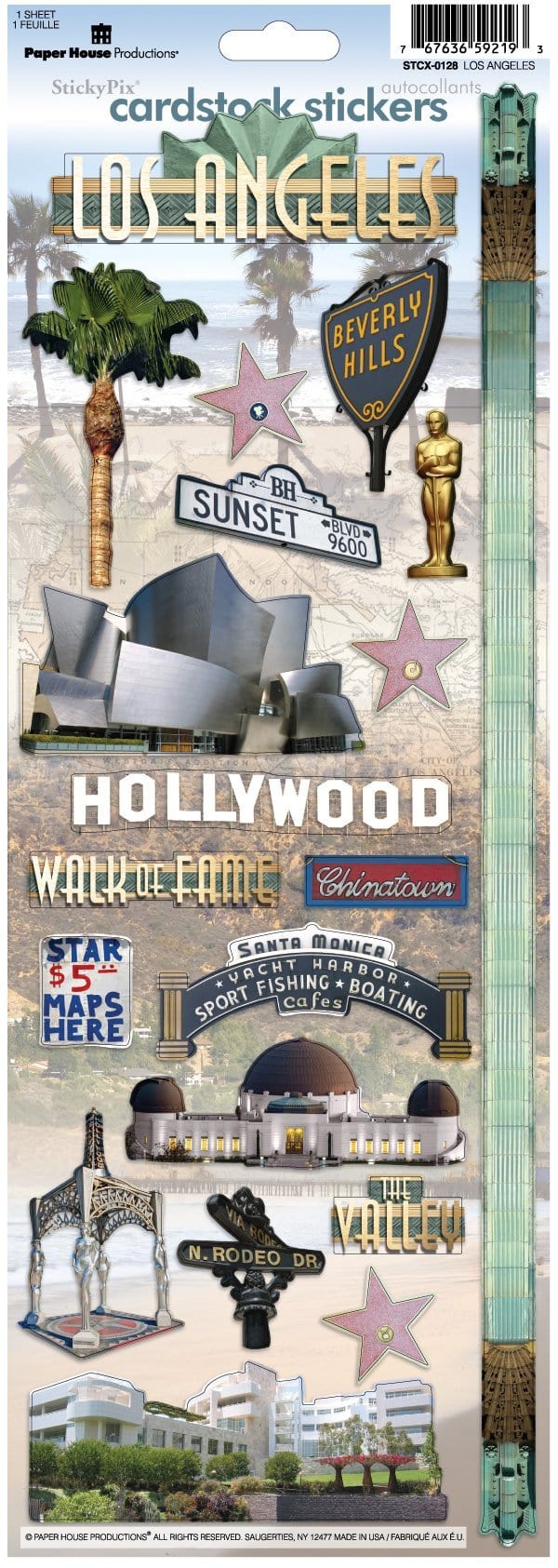  Scrapbook Stickers - Los Angeles、mySite、ghnorth