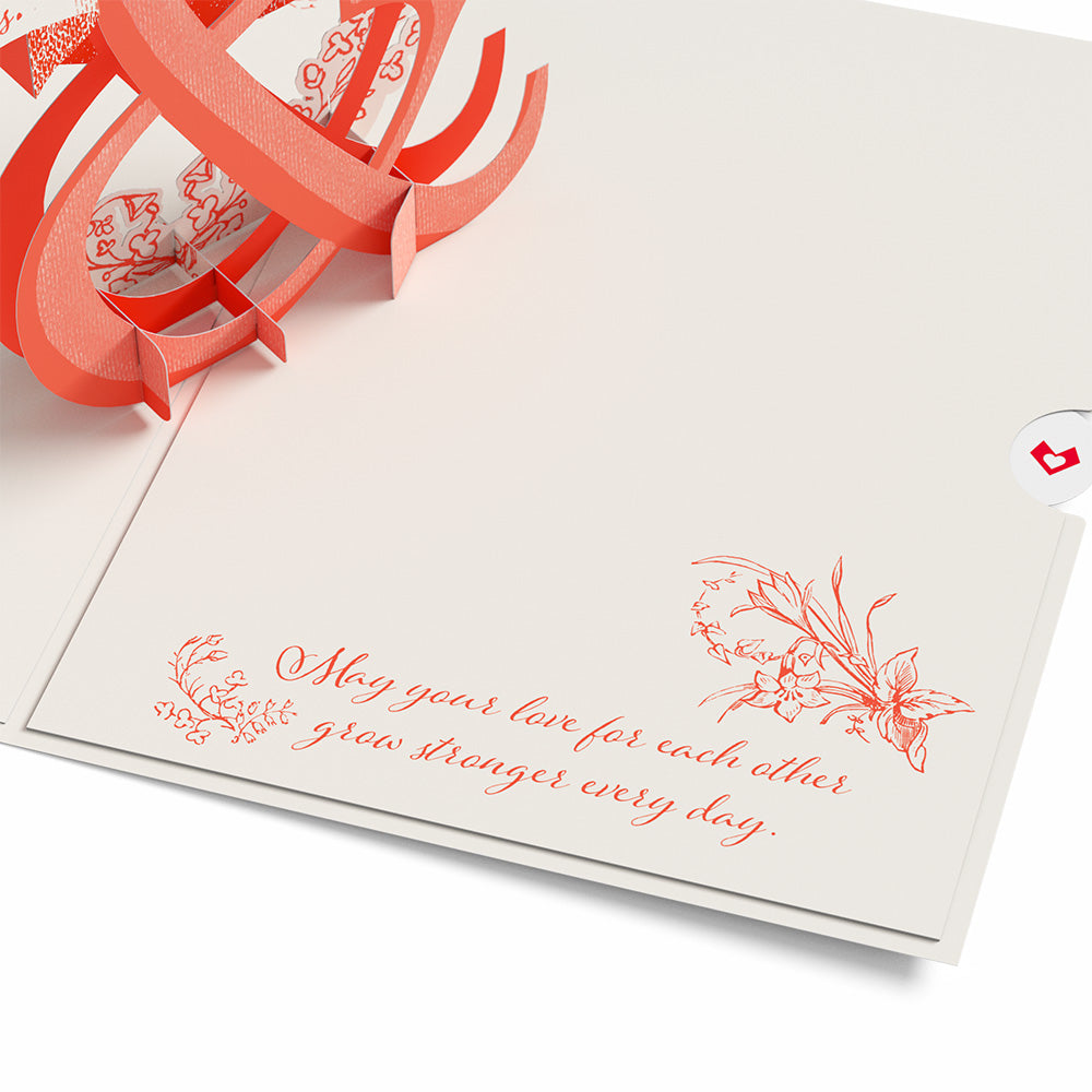 Better Together Mrs. & Mrs. Wedding Pop-Up Card、mySite、solidvoid