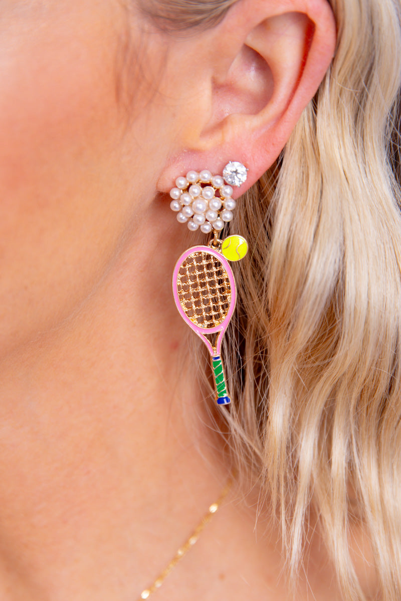 Wilson Tennis Racket Earrings、mySite、hinf8tx79