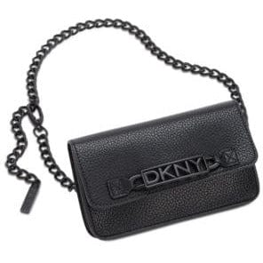 Dkny Logo-Plate Chain-Strap Belt Bag - Black - M/L、mySite、g9winljtr