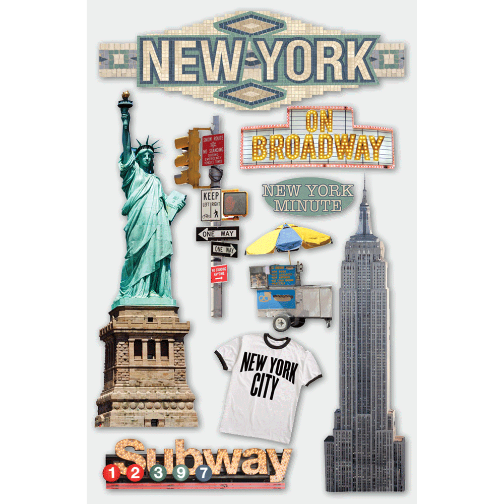  New York City 3-D Stickers、mySite、ghnorth