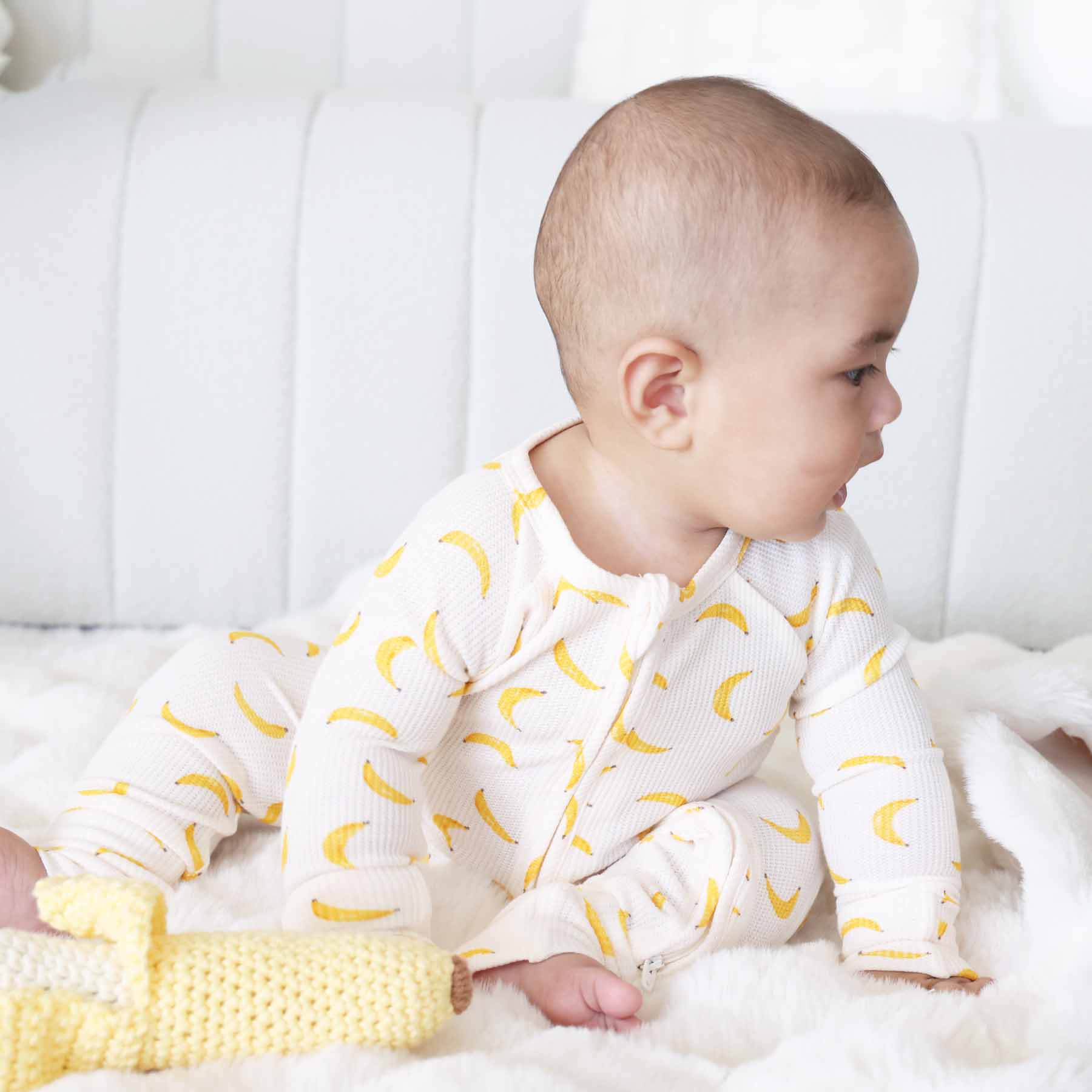  Go Bananas Bamboo Waffle Convertible Zip Romper、mySite、layawaytickets