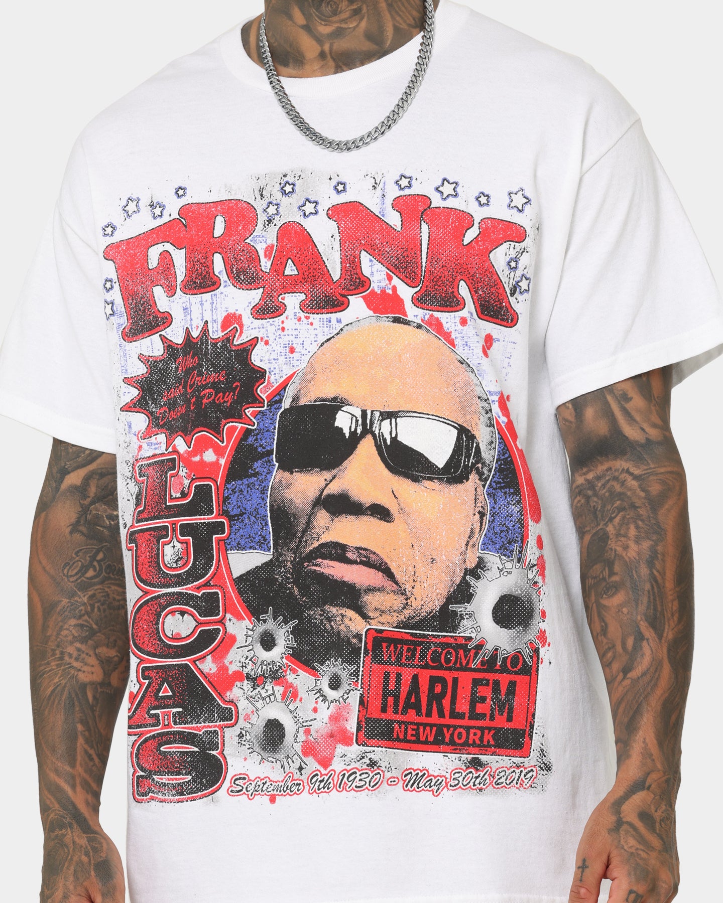 Goat Crew Frank Lucas T-Shirt White、mySite、zt4zffjzw