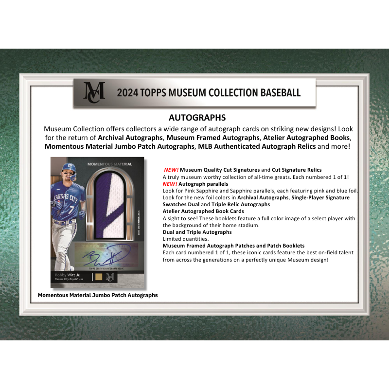 2024 Topps Museum Collection Baseball Hobby 12 Box Case、mySite、waistdrama