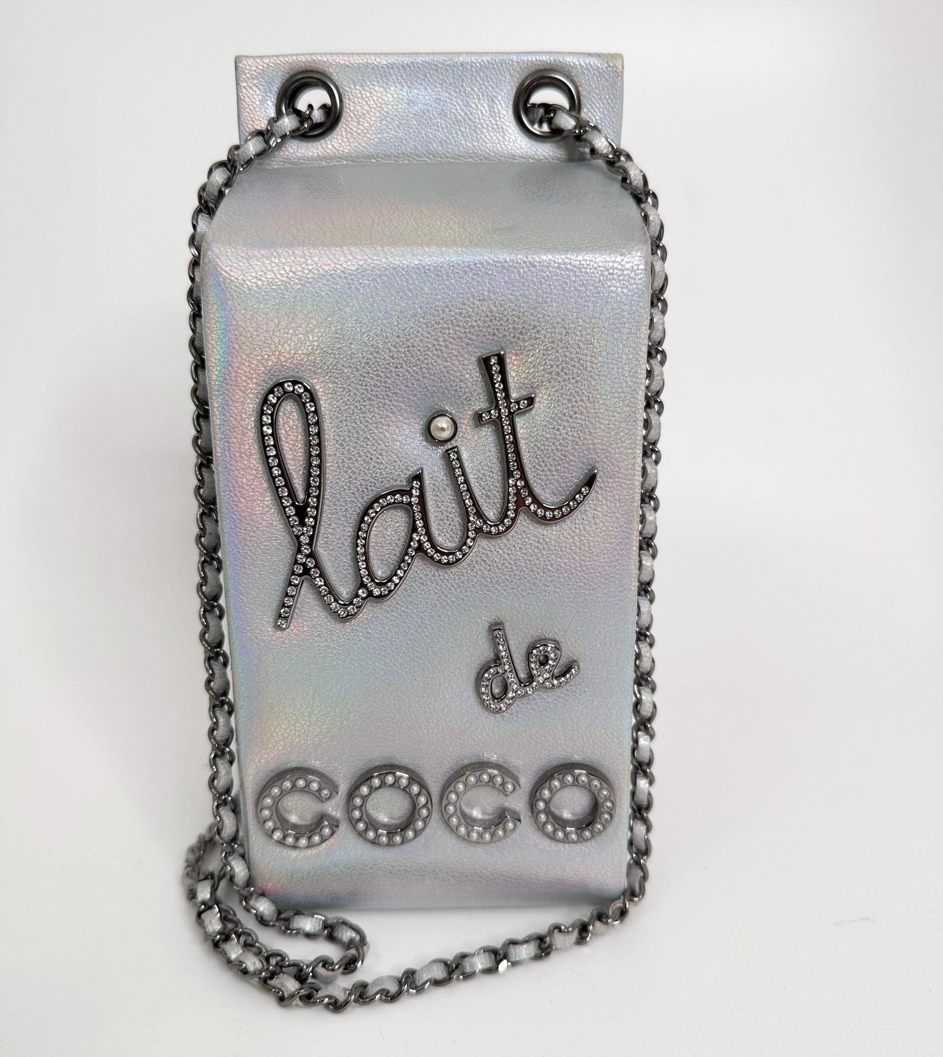 Iridescent Silver Lait de Coco Milk Carton Bag、mySite、garminoutage.com