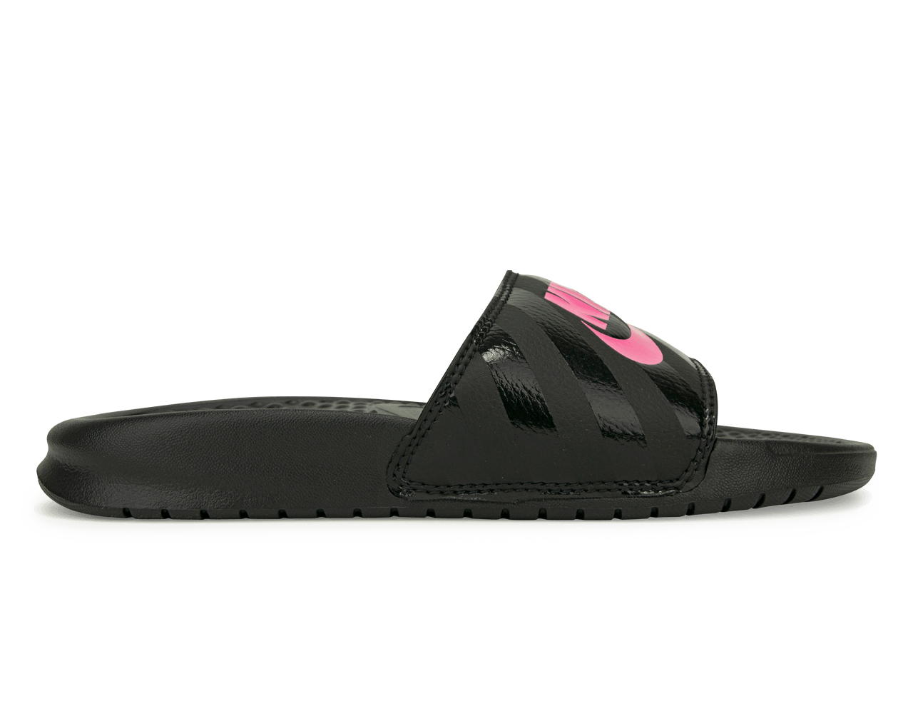 Nike Women's Benassi JDI Sandal Black/Pink、mySite、noshort