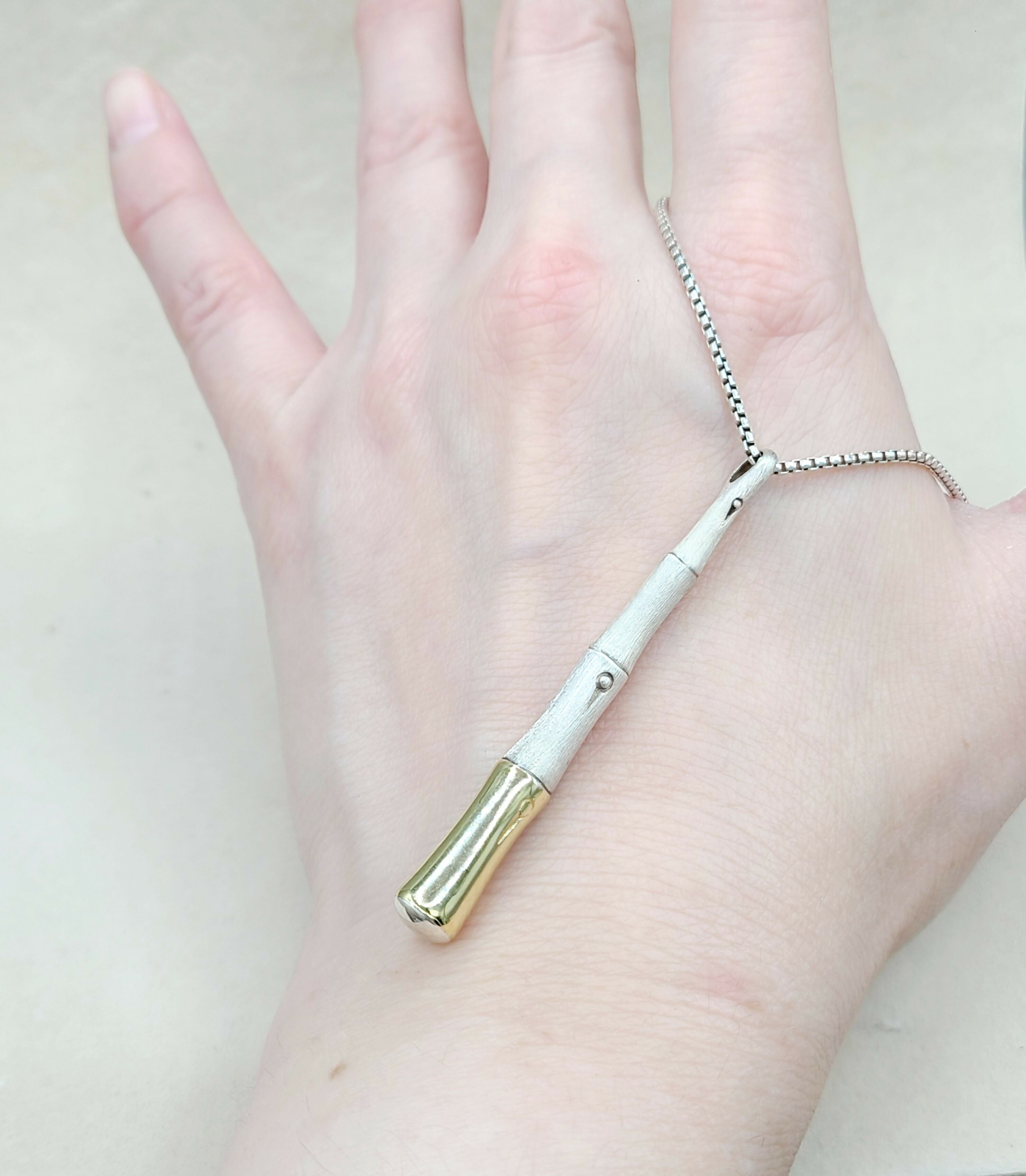 John Hardy Bamboo Pendant Necklace Gold & Silver、mySite、hinf8tx79