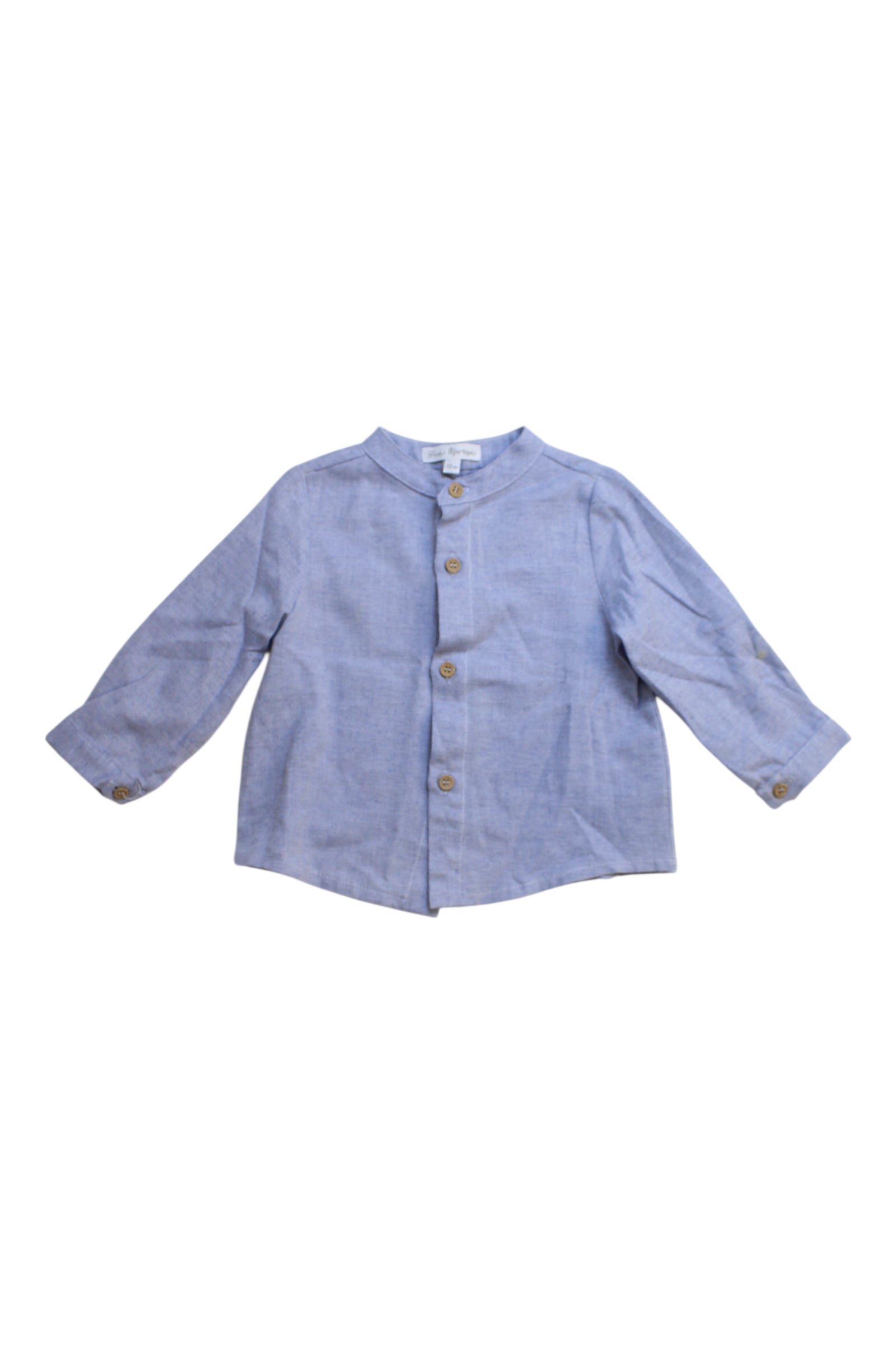 Fina Ejerique Long Sleeve Button Down Shirt - Size 6-12M、mySite、g9winljtr