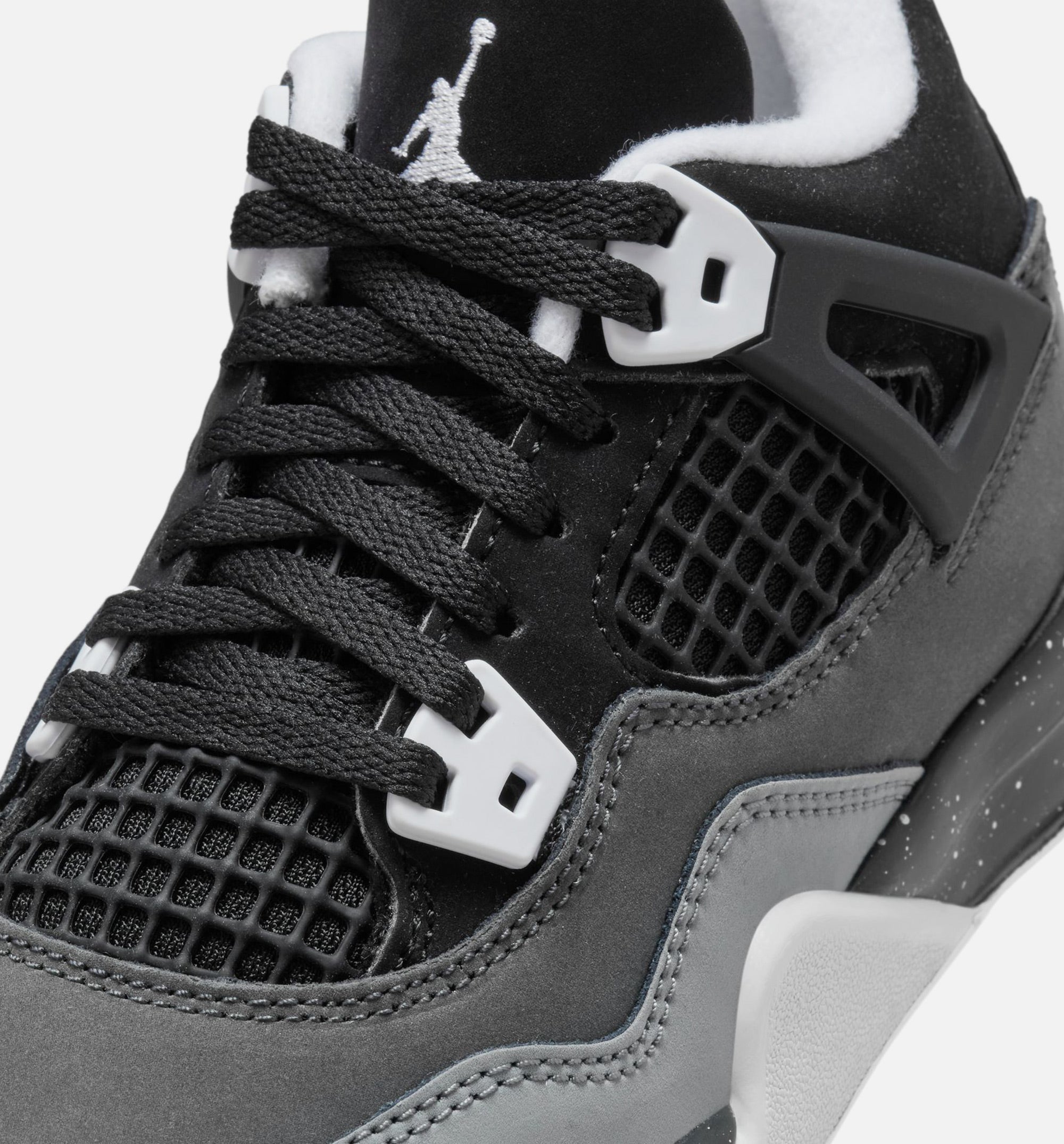 Air Jordan 4 Retro Fear Preschool Lifestyle Shoe - Black/White/Anthracite/Black/Pure Platinum、mySite、dreamappss