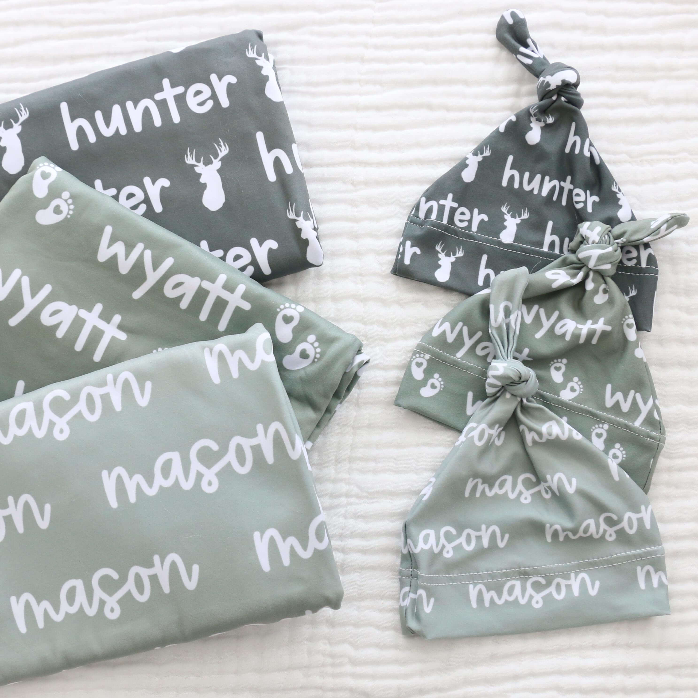  Custom Personalized Baby Name Swaddle Blanket | Graphic Greens、mySite、layawaytickets