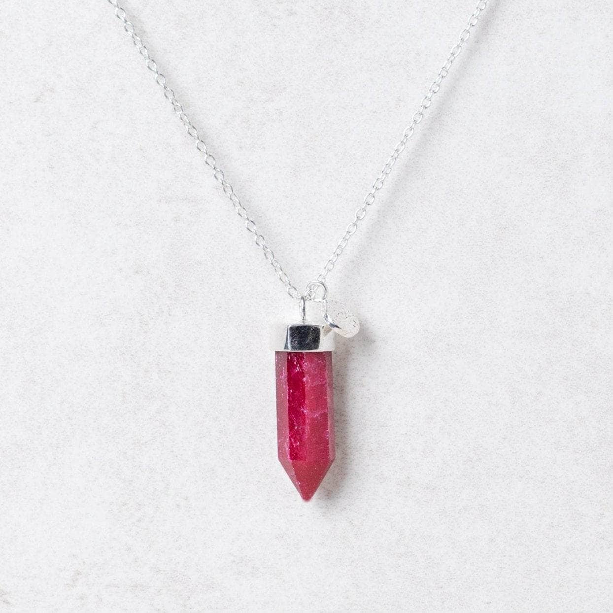 Ruby Crystal Point Necklace、mySite、hinf8tx79