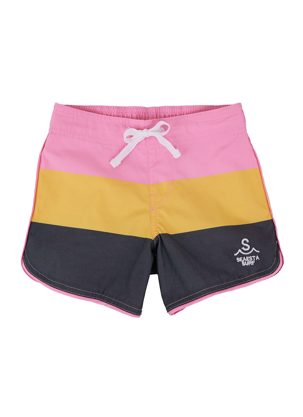 Seaesta Surf Boys' Print Scallop Retro Flare Board Shorts (Toddler, Little Kid, Big Kid)、mySite、noshort
