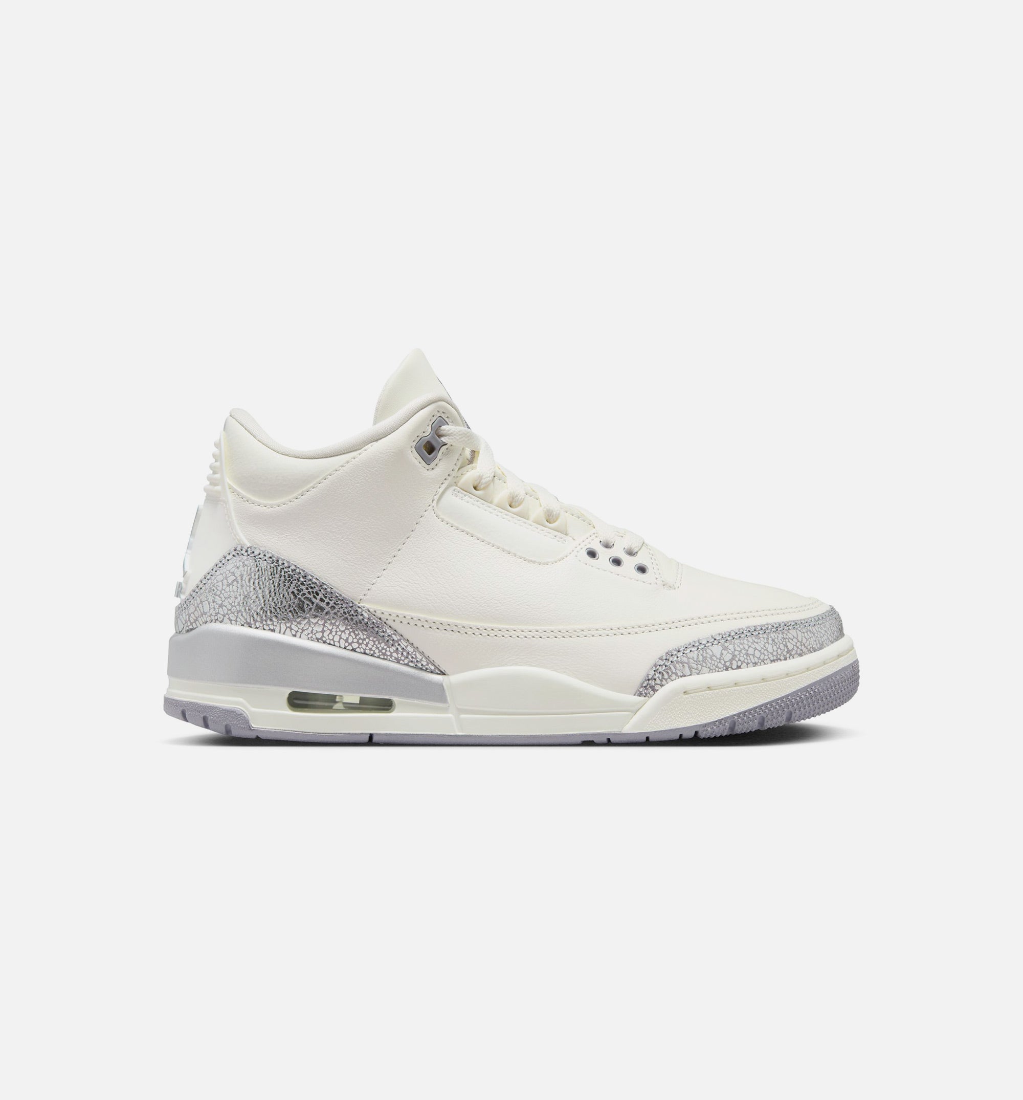 Air Jordan 3 Sail Cement Womens Lifestyle Shoe - Sail/Cement Grey/Metallic Silver Free Shipping、mySite、dreamappss