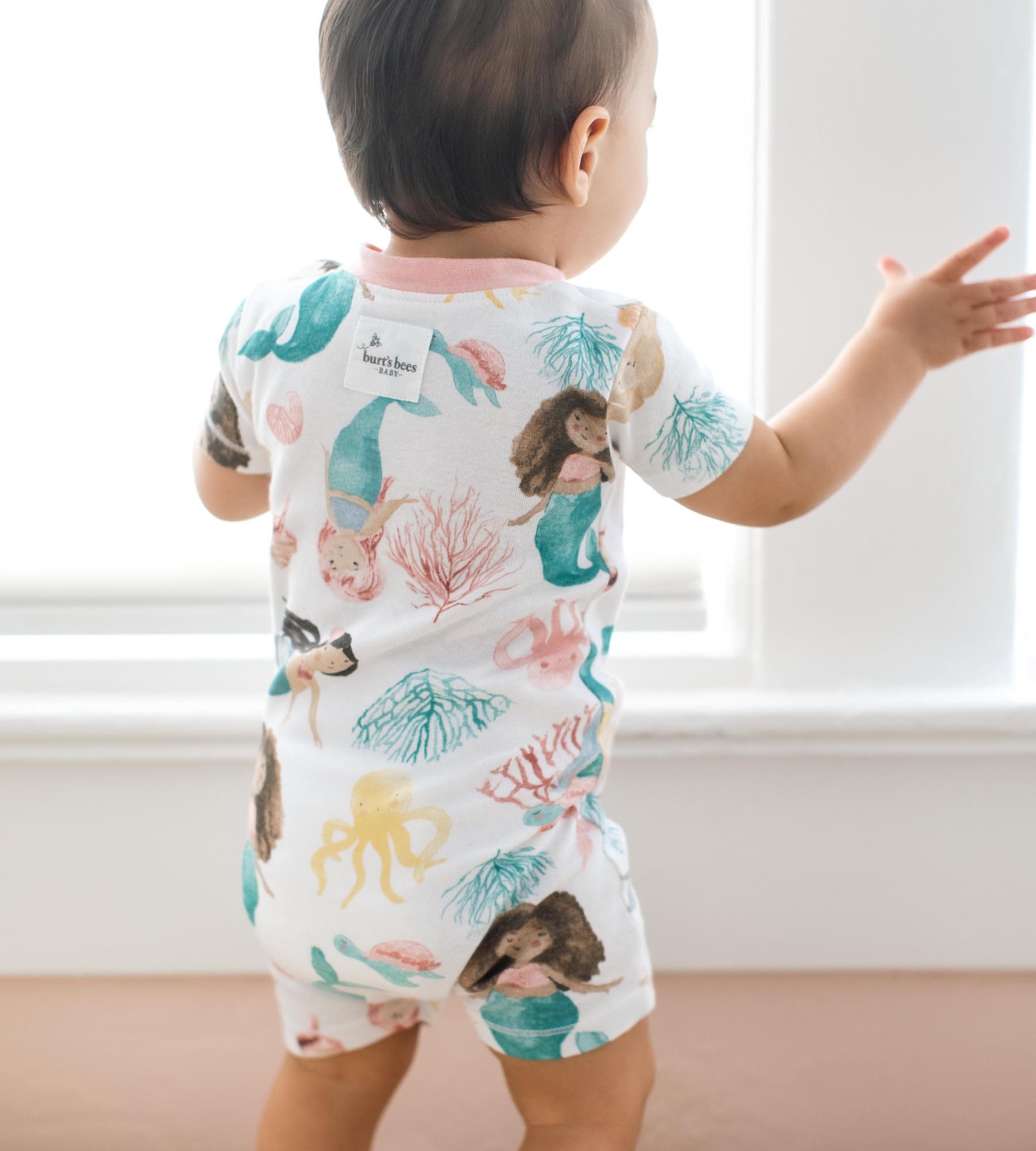  Magical Mermaids Organic Baby Sleeper Romper、mySite、layawaytickets