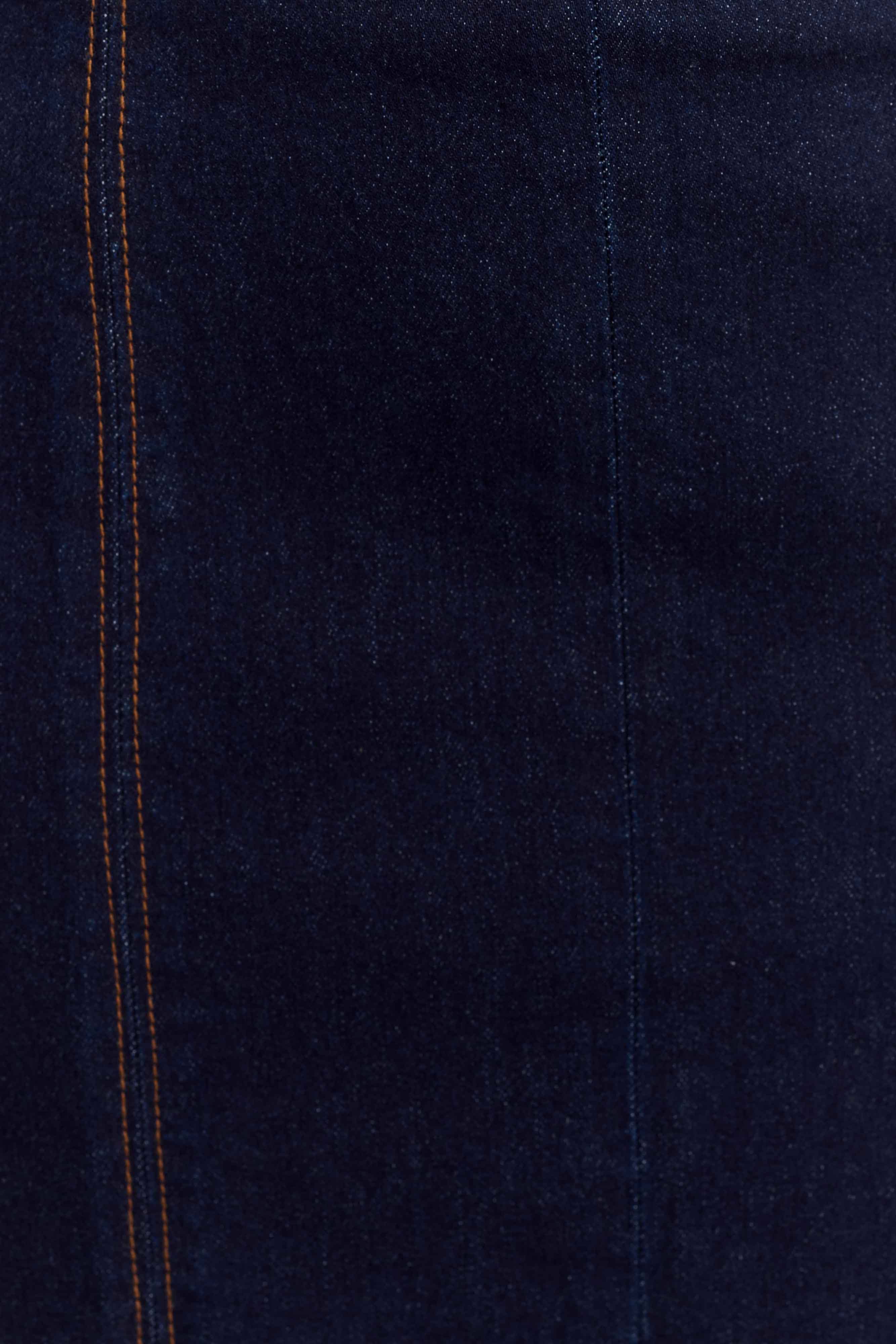 Shauna Denim Halter Midi Dress - Indigo Blue、mySite、solidvoid