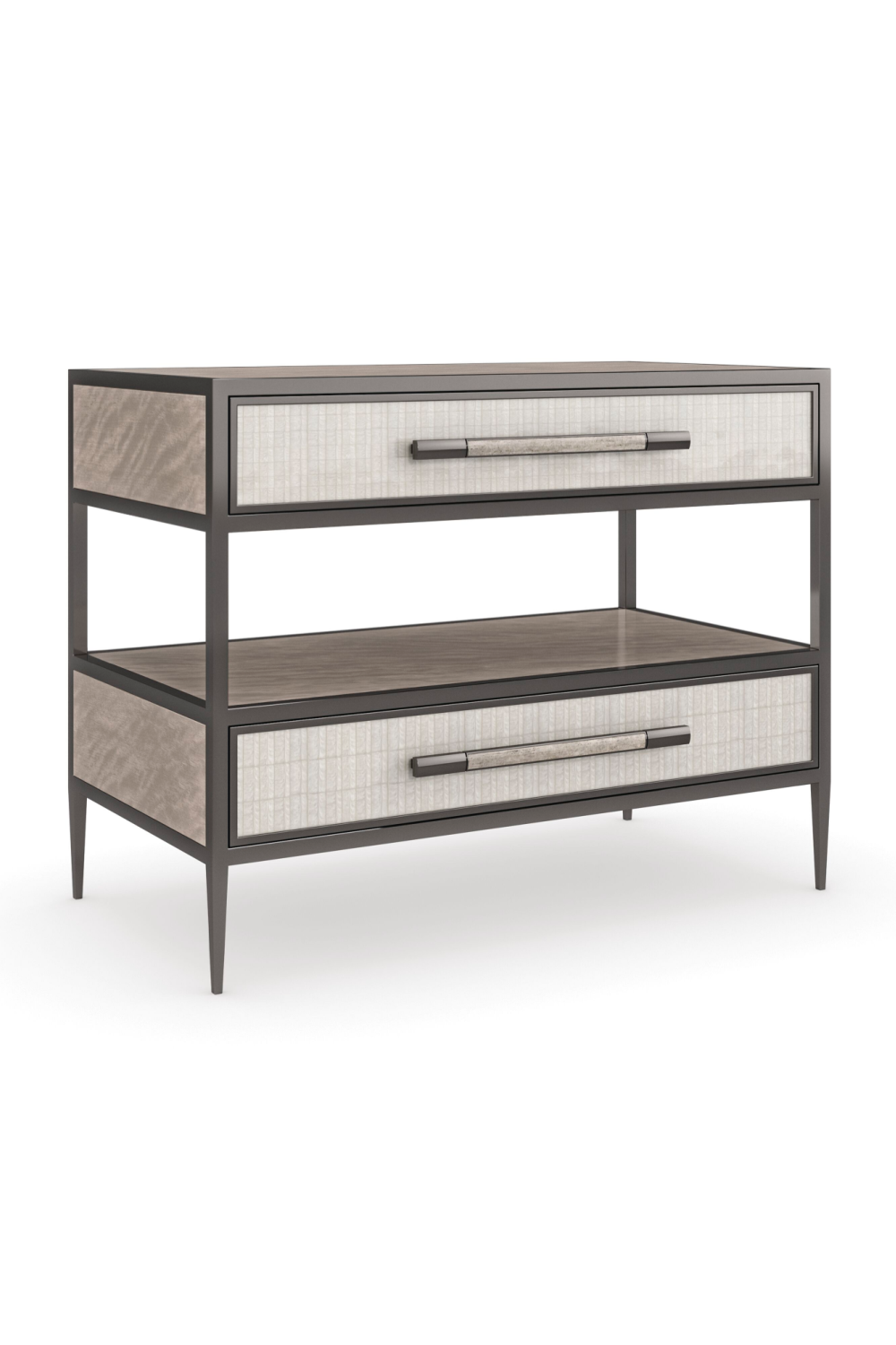 Bronze Framed Nightstand | Caracole Dual Impressions、mySite、neckold