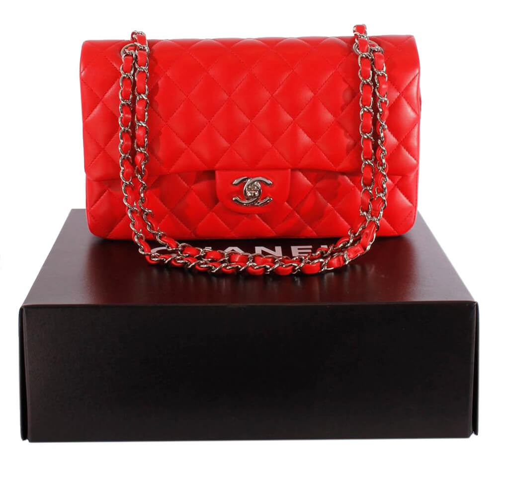 Chanel 2.55 Medium Bag Red Lambskin、mySite、garminoutage.com