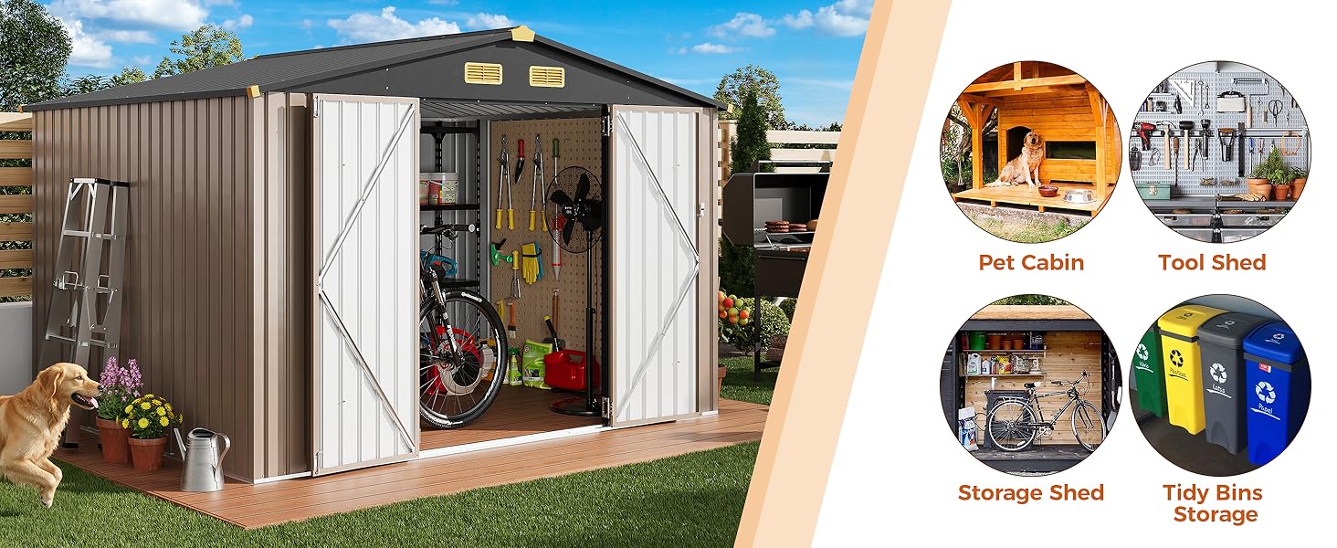 metal storage shed