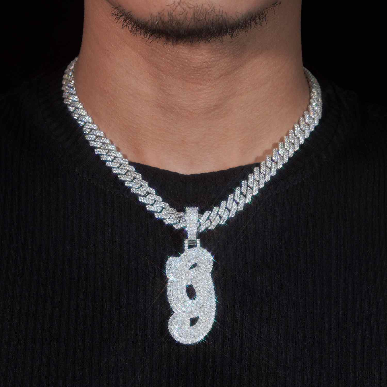 9 Custom Moissanite Pendant 14K Gold、mySite、hinf8tx79