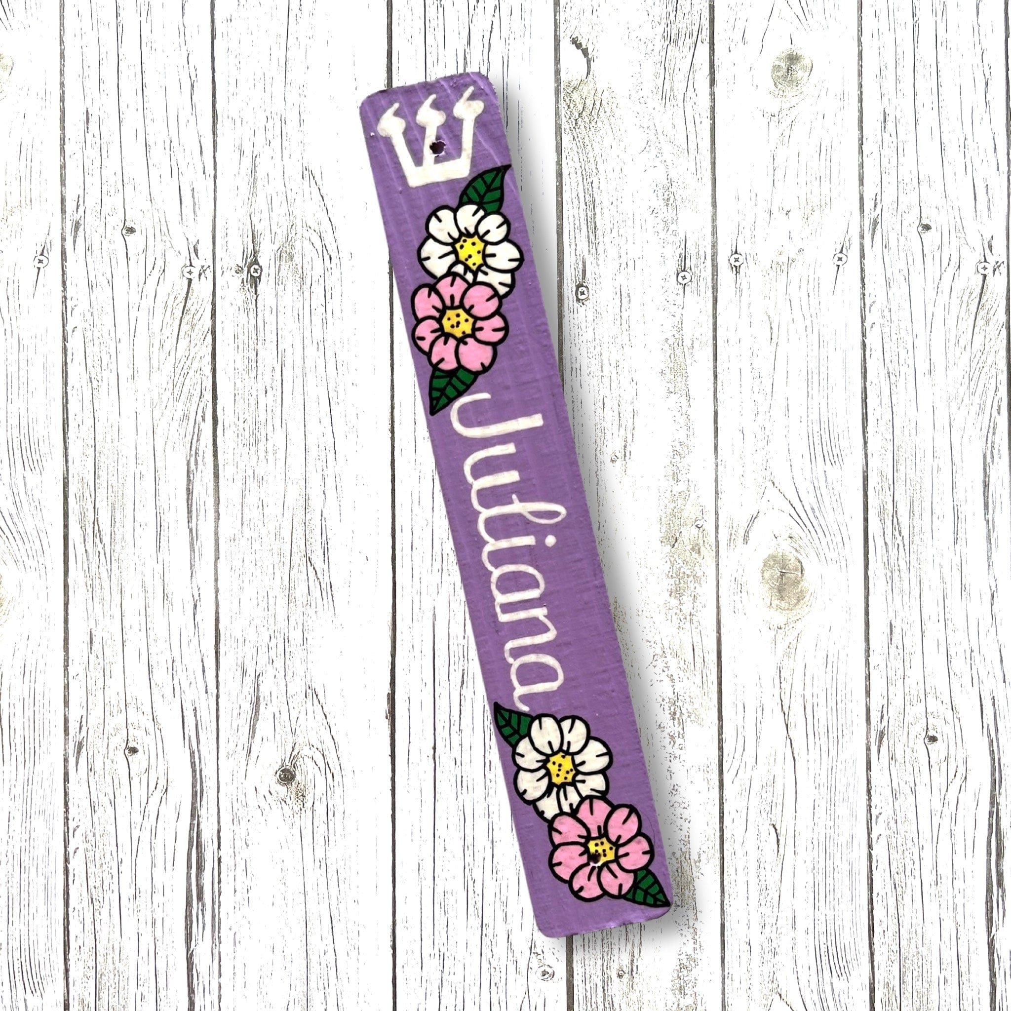 Personalized Flower Mezuzah - Lavender、mySite、topwebapps