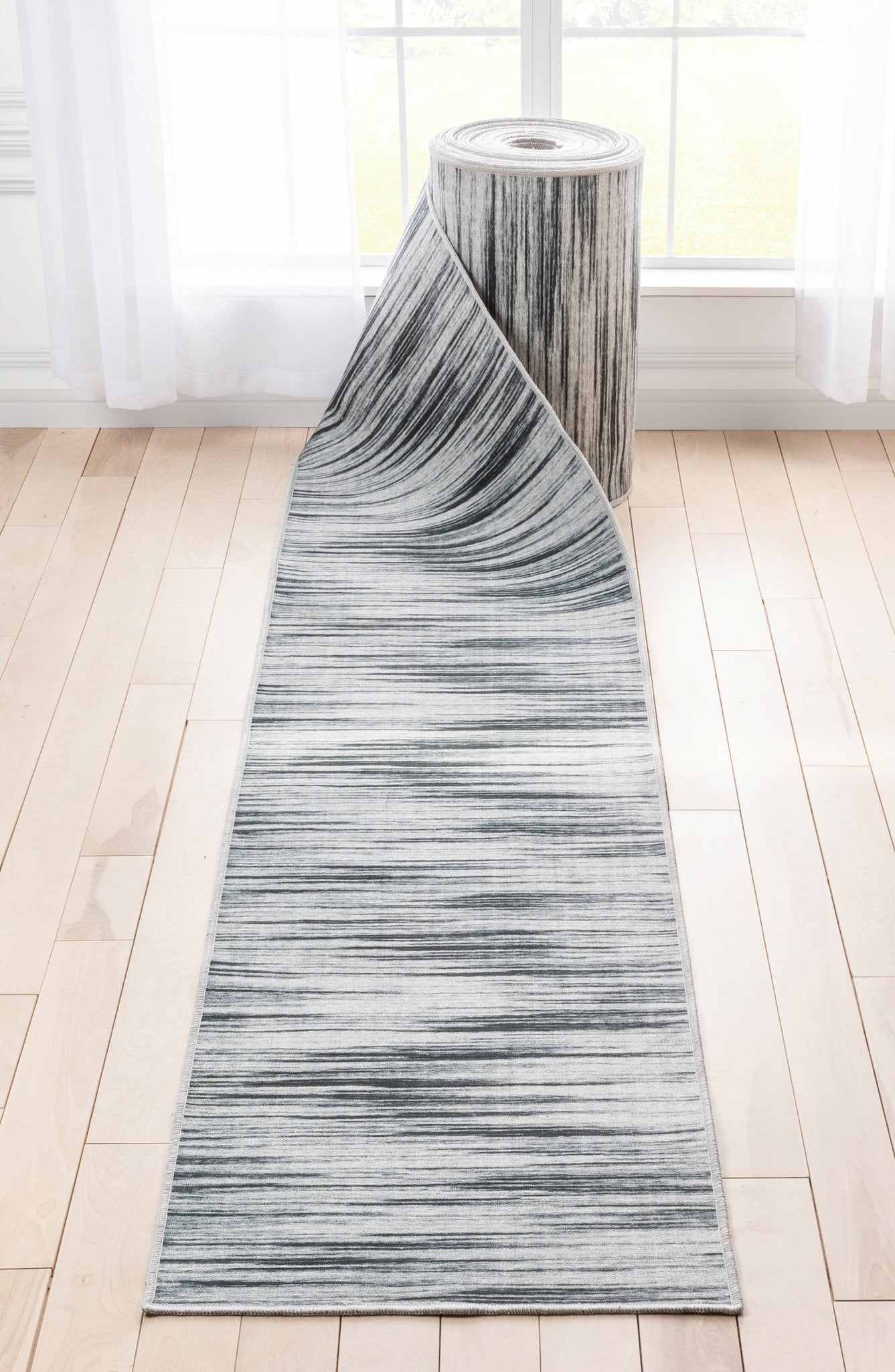 Custom Size Runner Modern Abstract Print Grey Choose Your Width x Choose Your Length Hallway Runner Rug、mySite、gigharbornorthrealestate