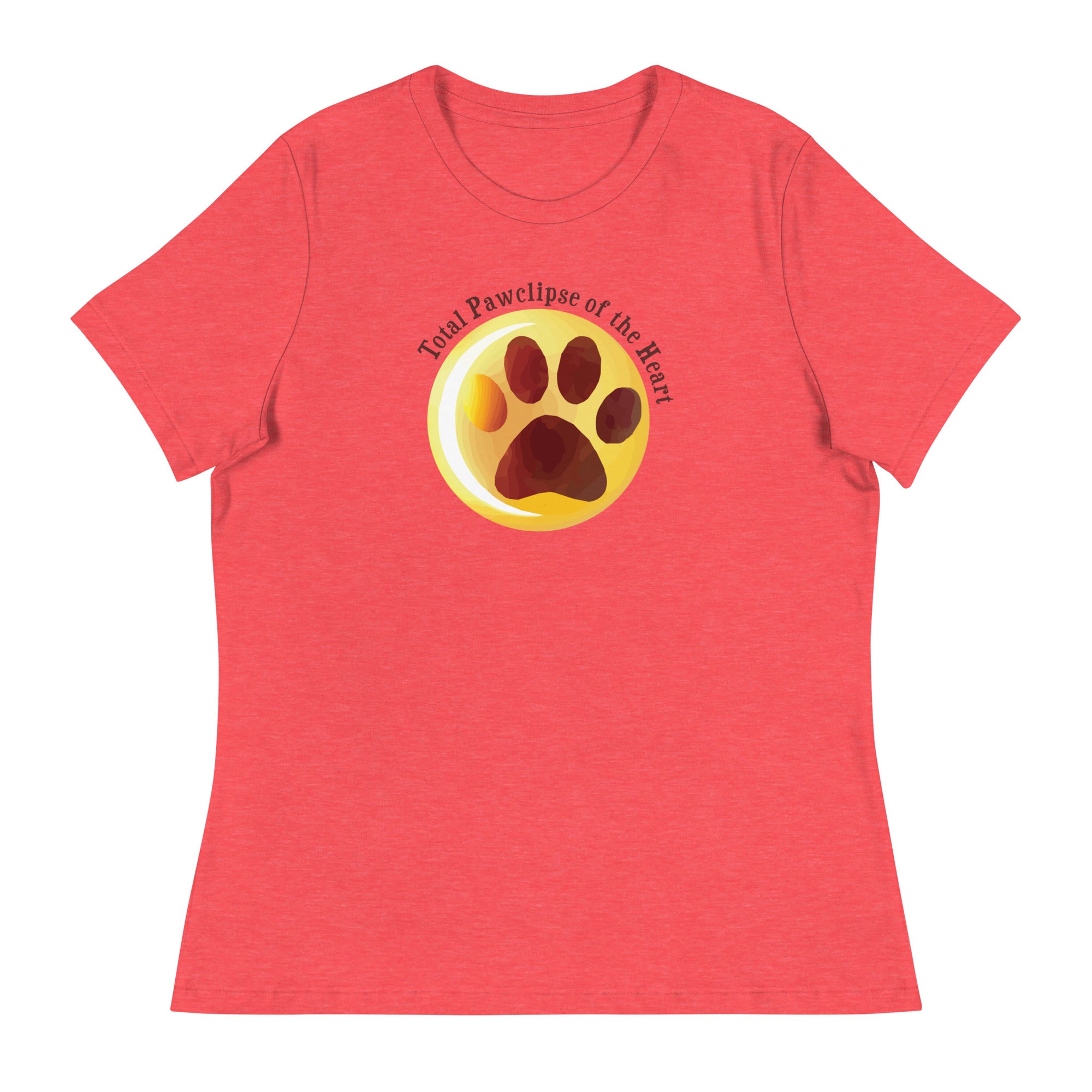 Total Pawclipse Of The Heart Women's Relaxed T-Shirt、mySite、camillekostekn