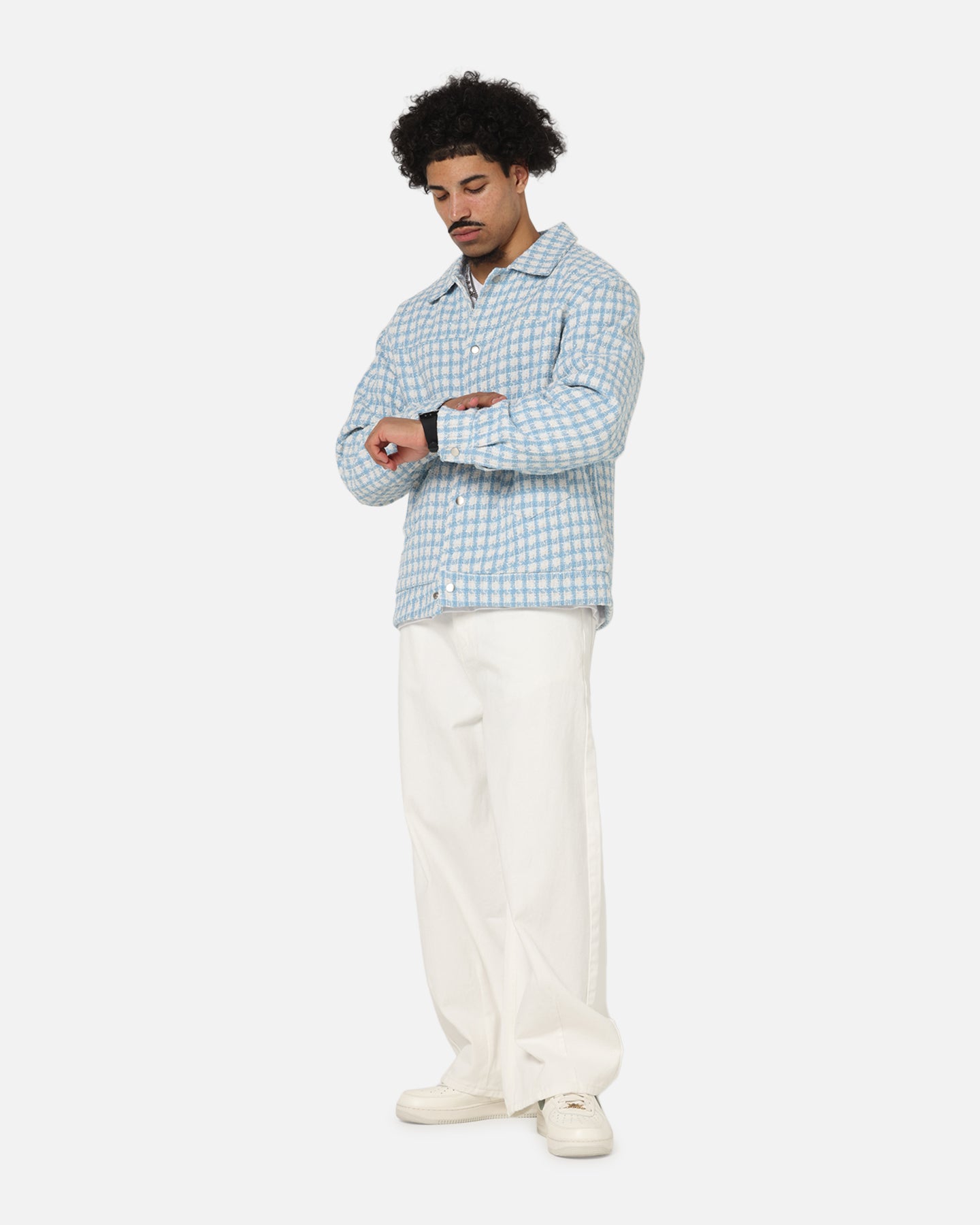 XXIII Waffle Jacket Blue Check、mySite、zt4zffjzw