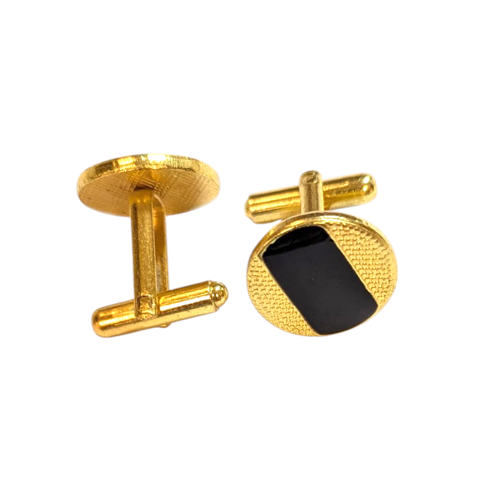 Dupsie's Asanti Gold with Black trim Cufflinks DPCLGB11、mySite、solidvoid