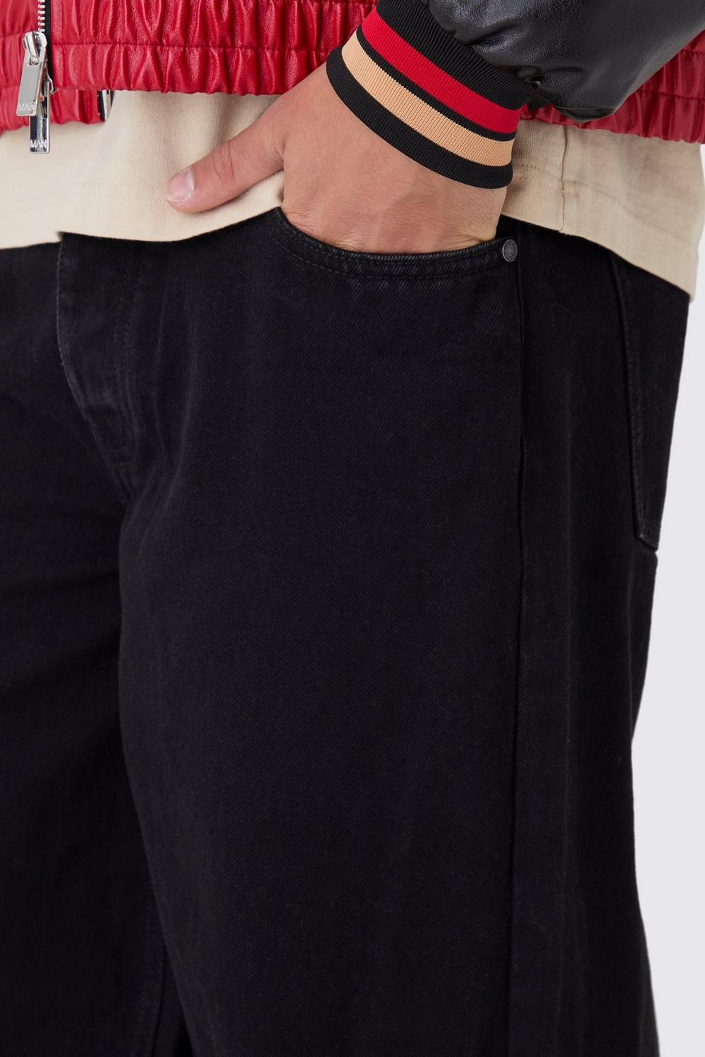  Boohooman Baggy Rigid Jean In True Black、mySite、justintrudeaud