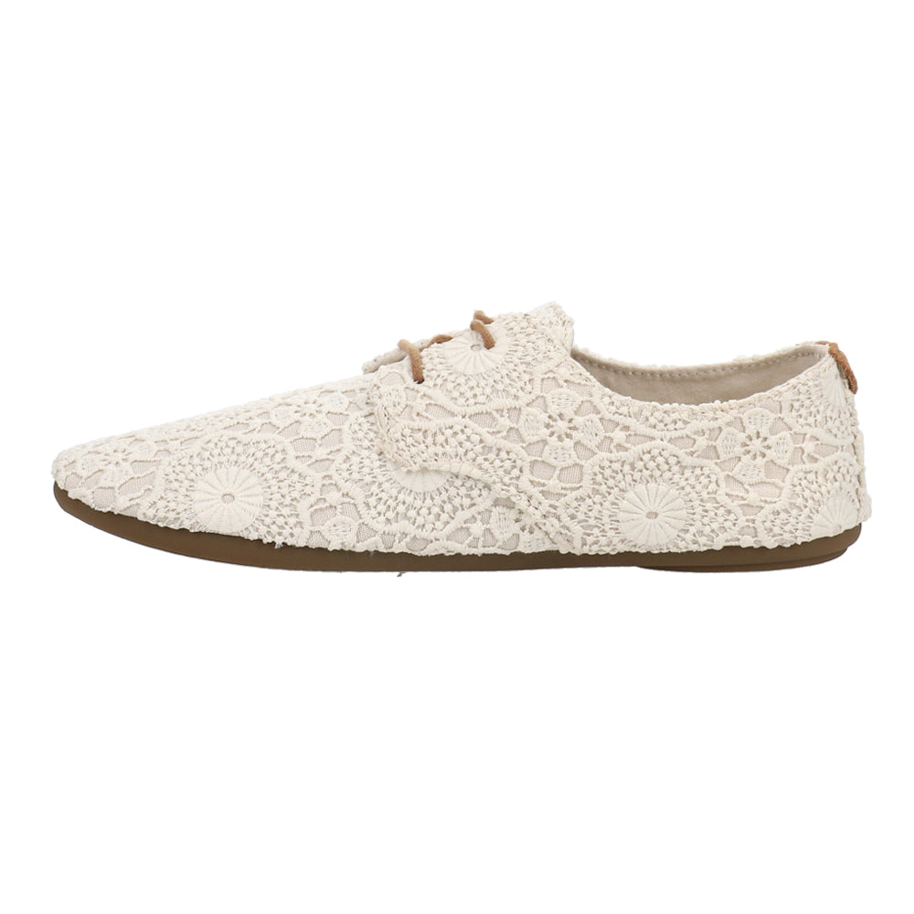 Bianca Crochet Lace Up Flats、mySite、gtrtttuynbv