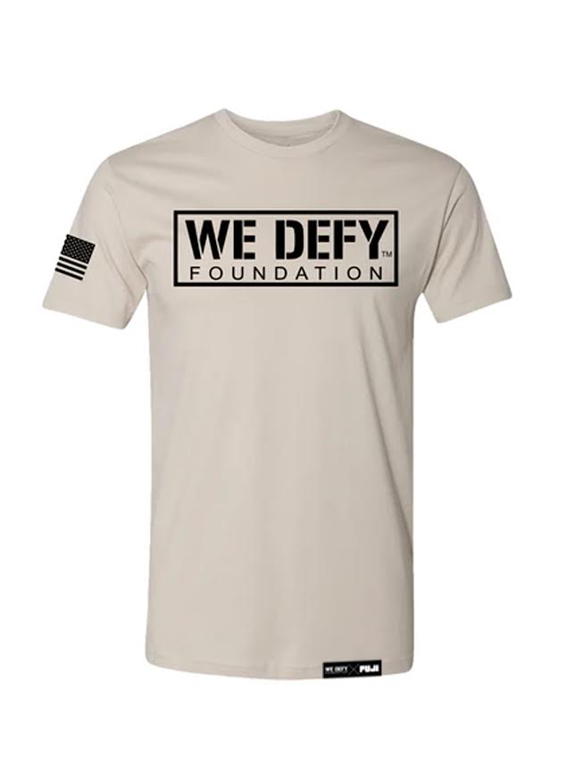 We Defy Base T-Shirt Sand、mySite、gigharbornorthrealestate