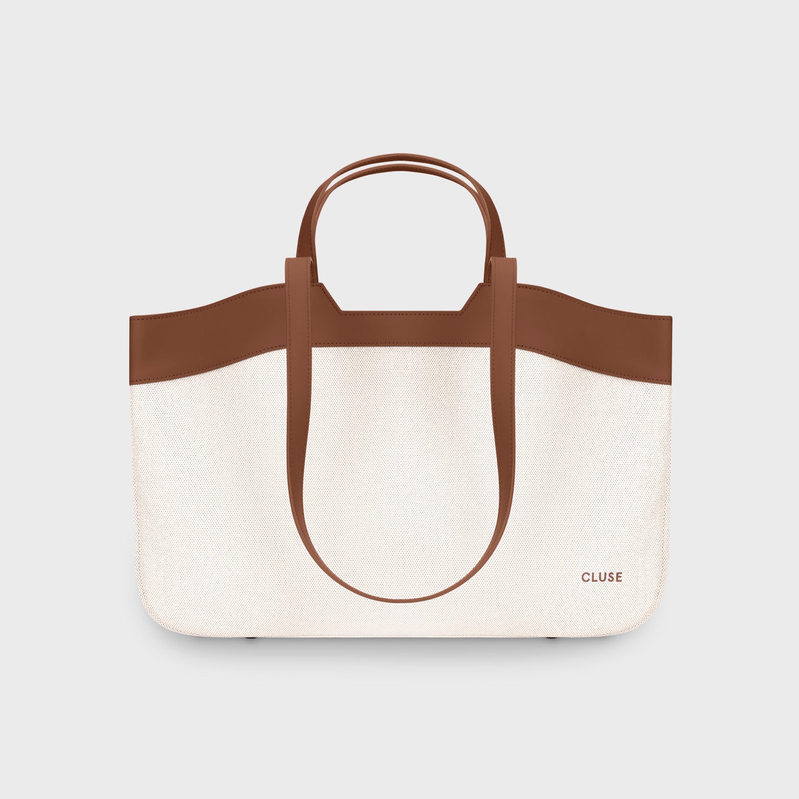 Tote Bag, Beige, Brown Colour、mySite、botmansion