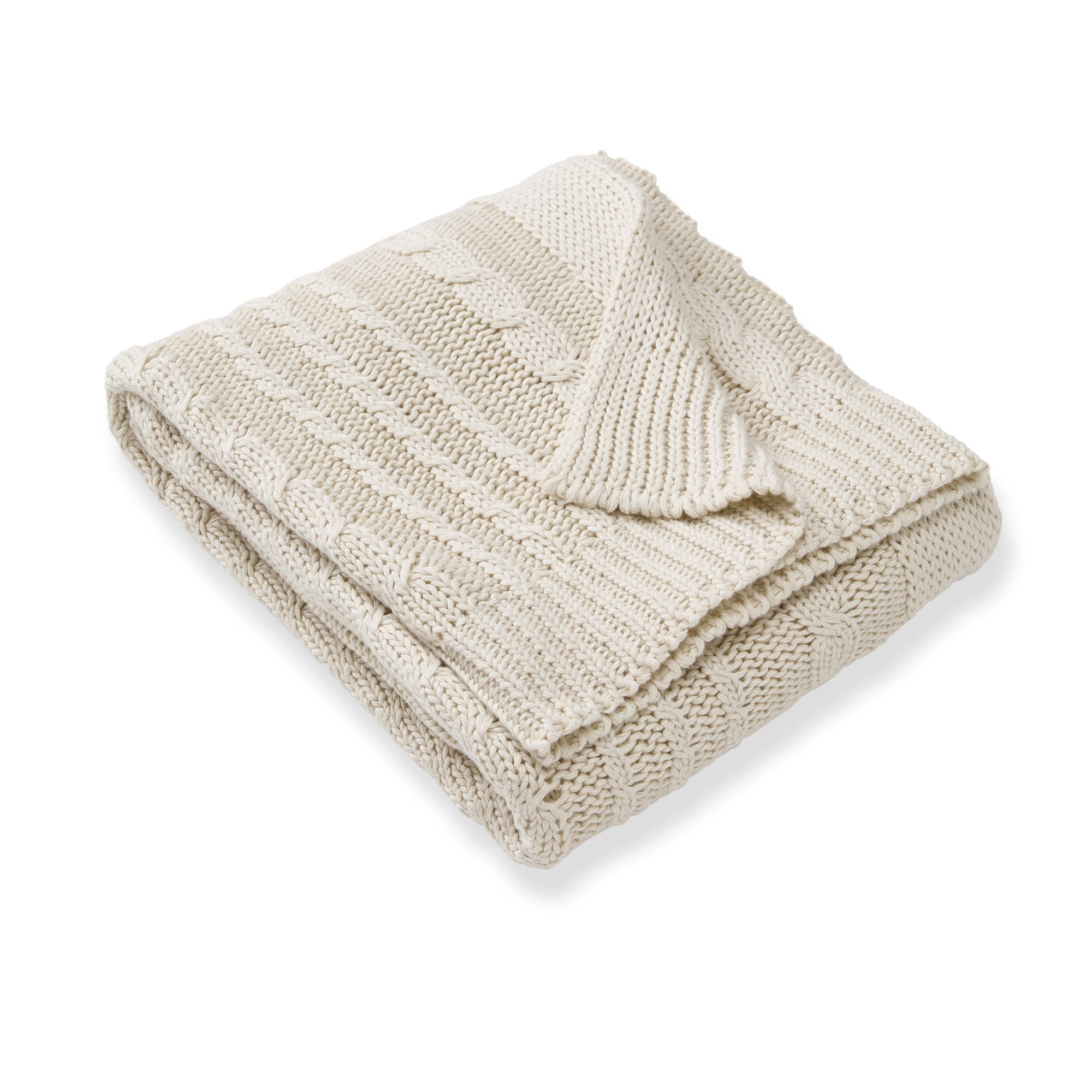  Organic Cotton Cable Knit Baby Blanket - Oat、mySite、layawaytickets
