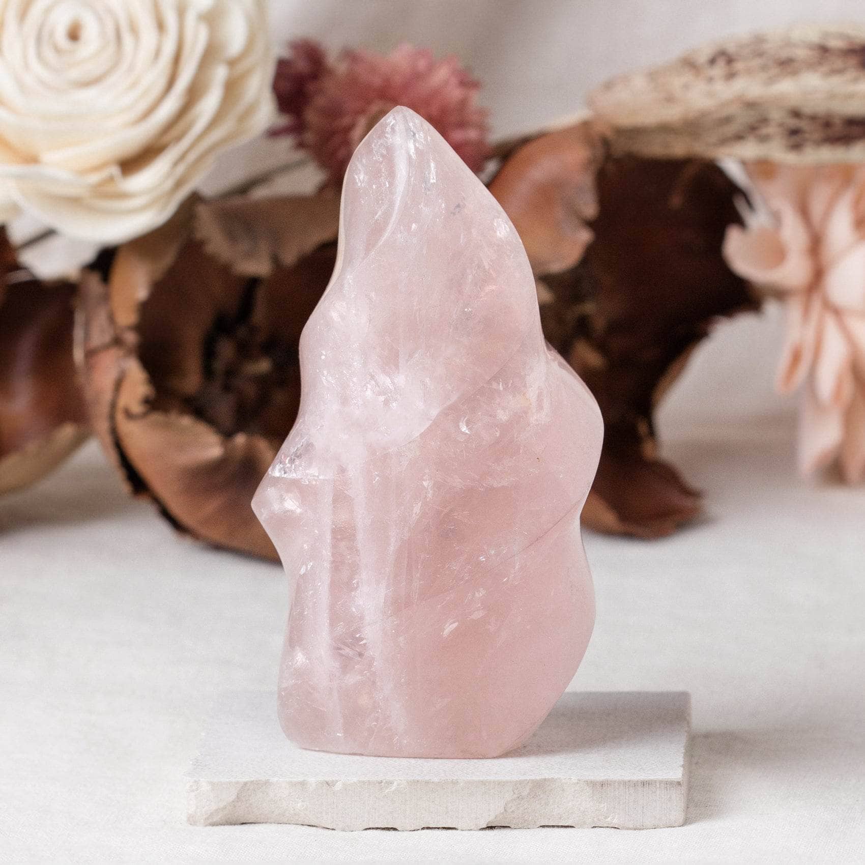 Rose Quartz Flame Crystals - 1 of a Kind、mySite、hinf8tx79