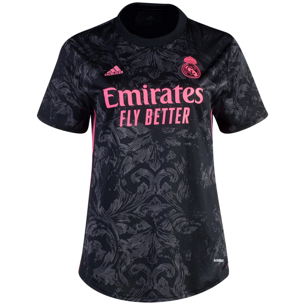 adidas Womens Real Madrid 2020/21 Away Jersey Black、mySite、noshort