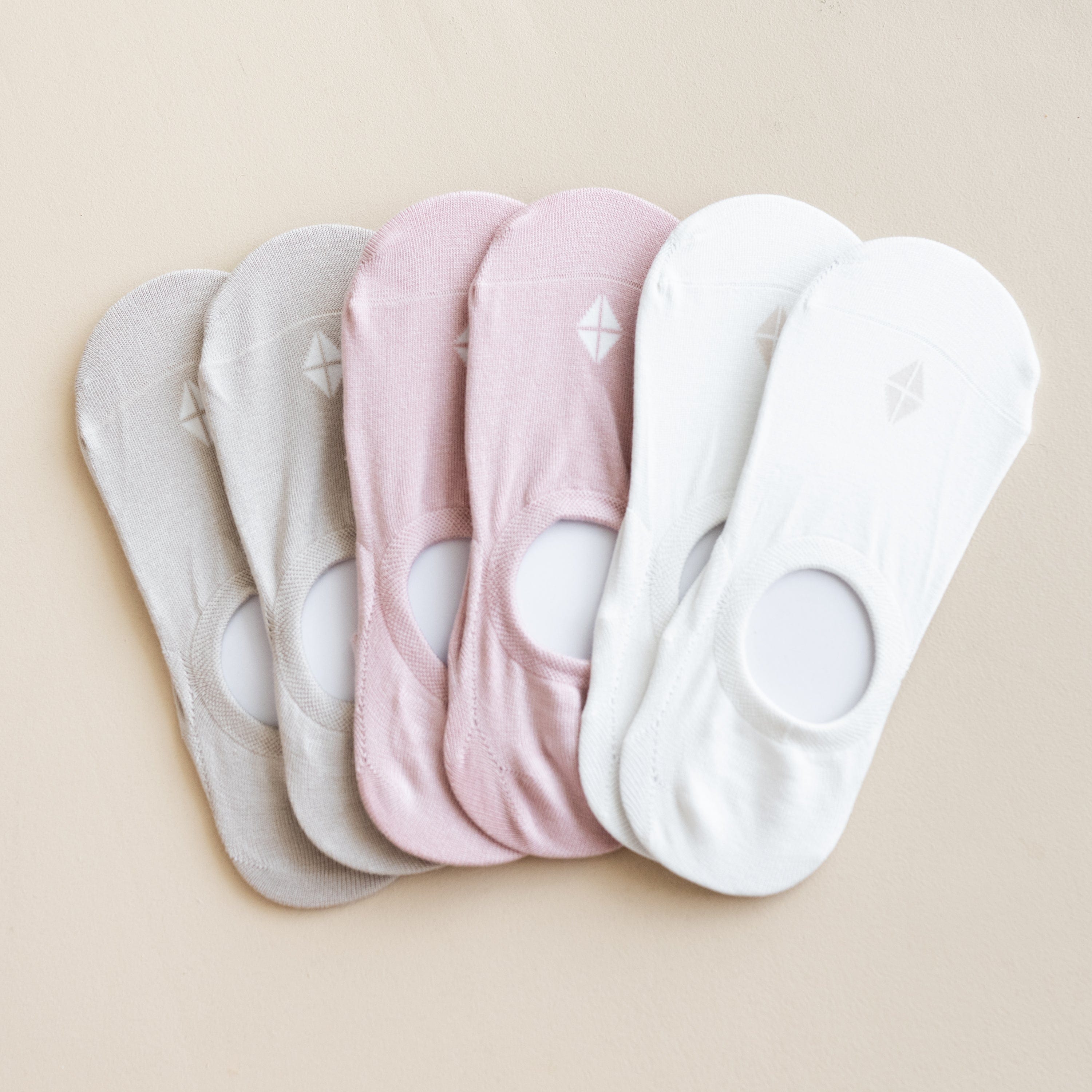  Women's No Show Socks 3-Pack in Neutral、mySite、layawaytickets