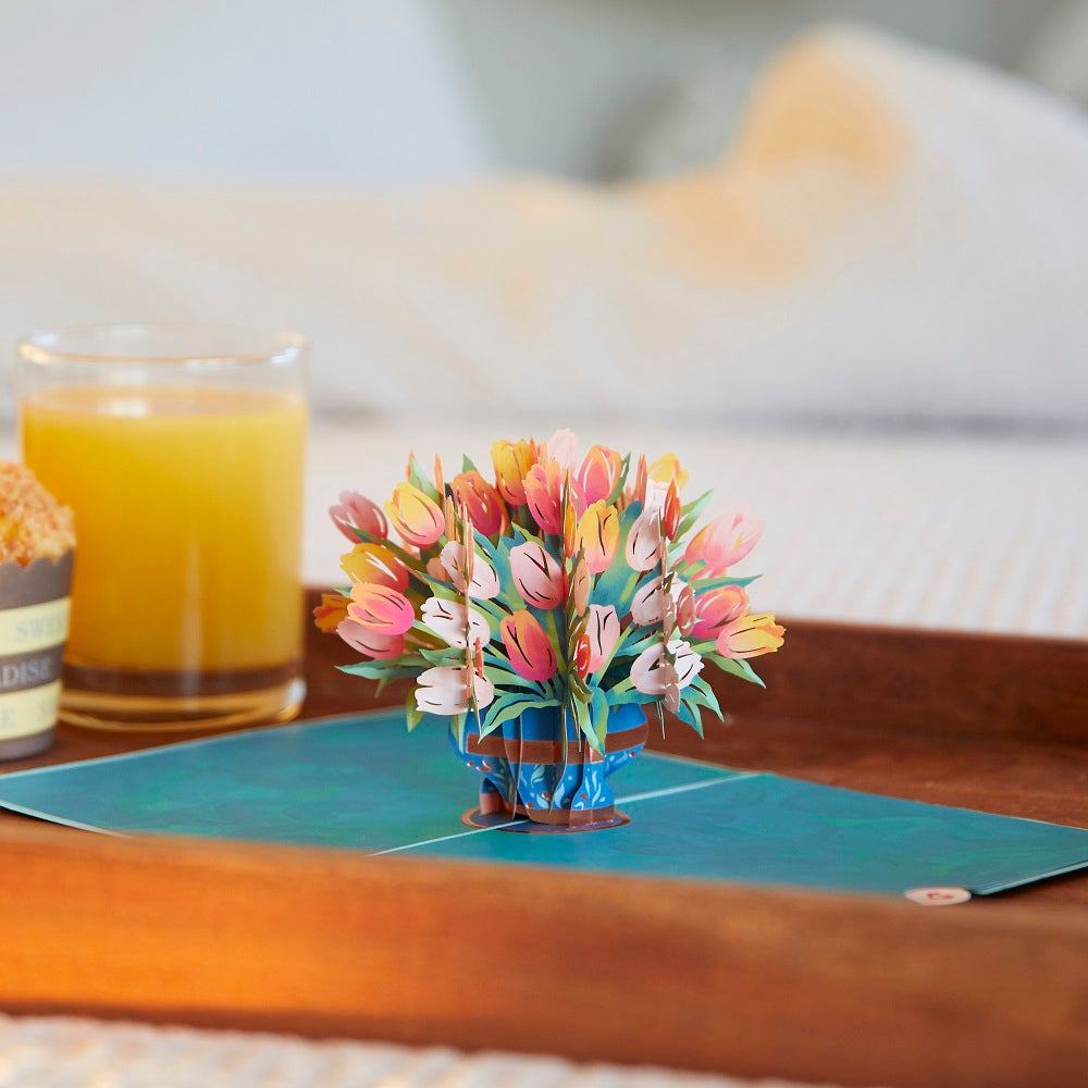 Mother's Day Tulips Pop-Up Card、mySite、solidvoid