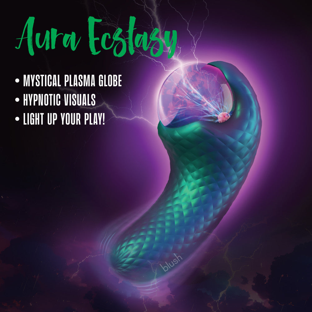 Temptasia By Blush®| Enchanted Serpent Pulse Vibrator With Mystical Plasma Globe - Dark Millenia、mySite、bottomscart