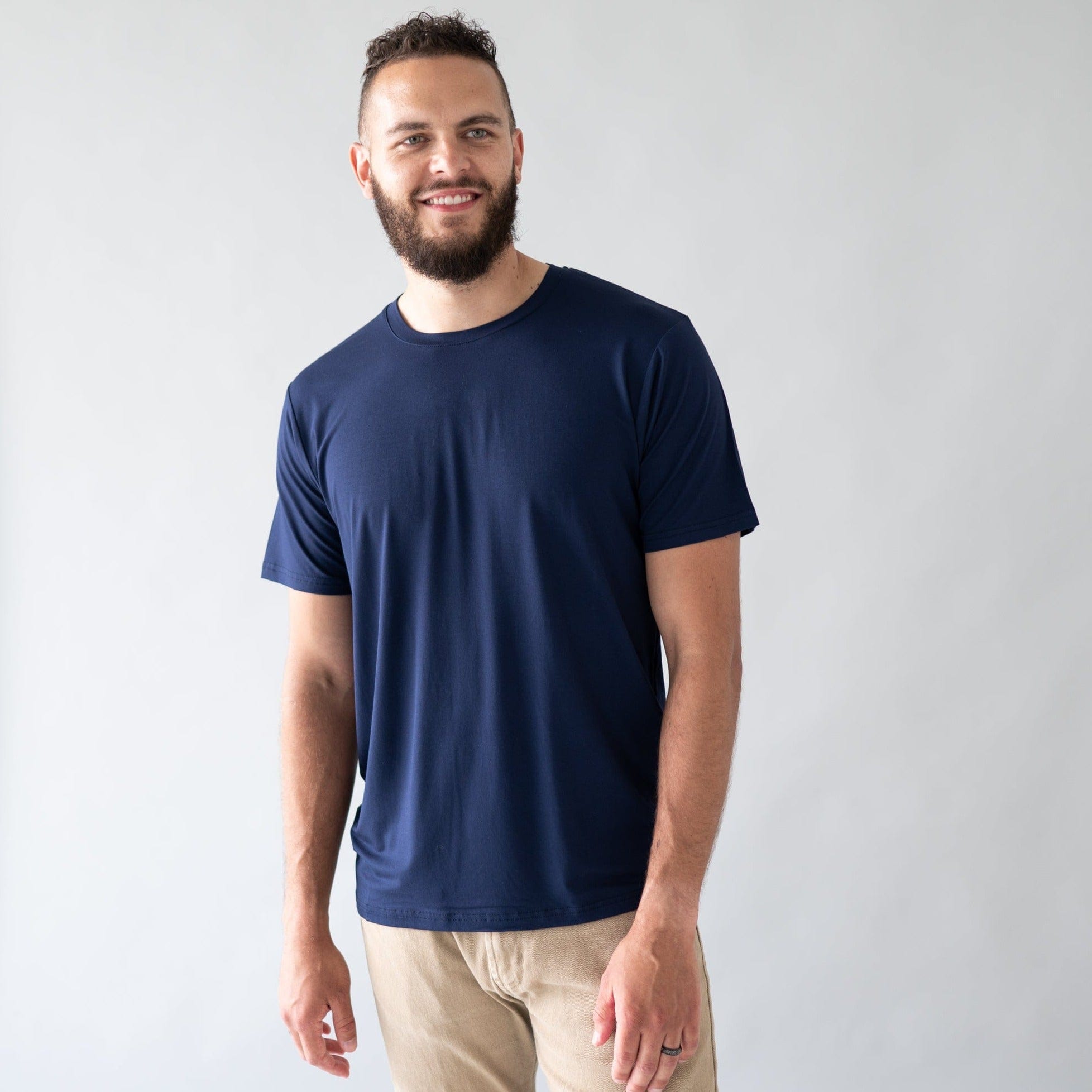  Men's Crew Neck Tee in Navy、mySite、layawaytickets