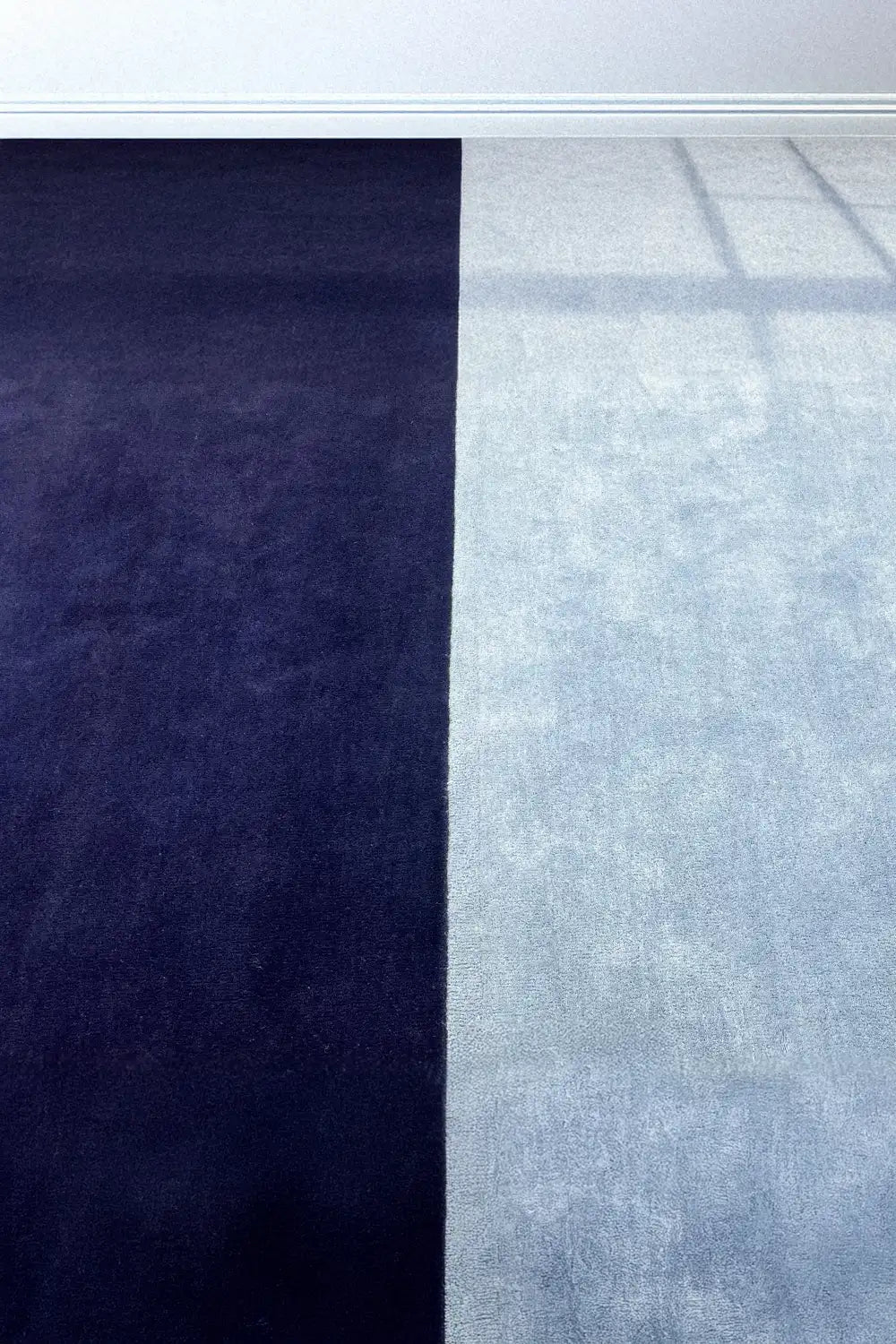 Blue and Navy Color Block Hand Tufted Wool Rug、mySite、gigharbornorthrealestate