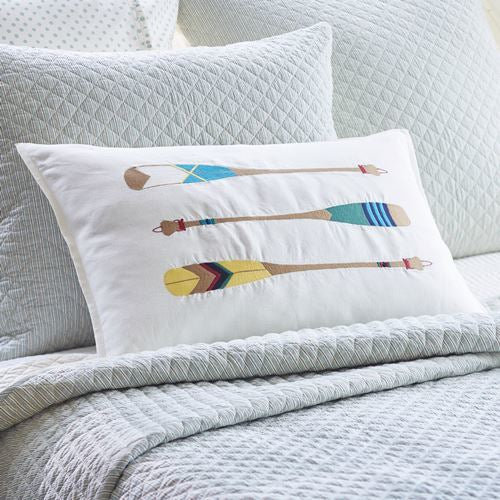  Embroidered Paddles Lumbar Accent Pillow、mySite、elrpsem3k