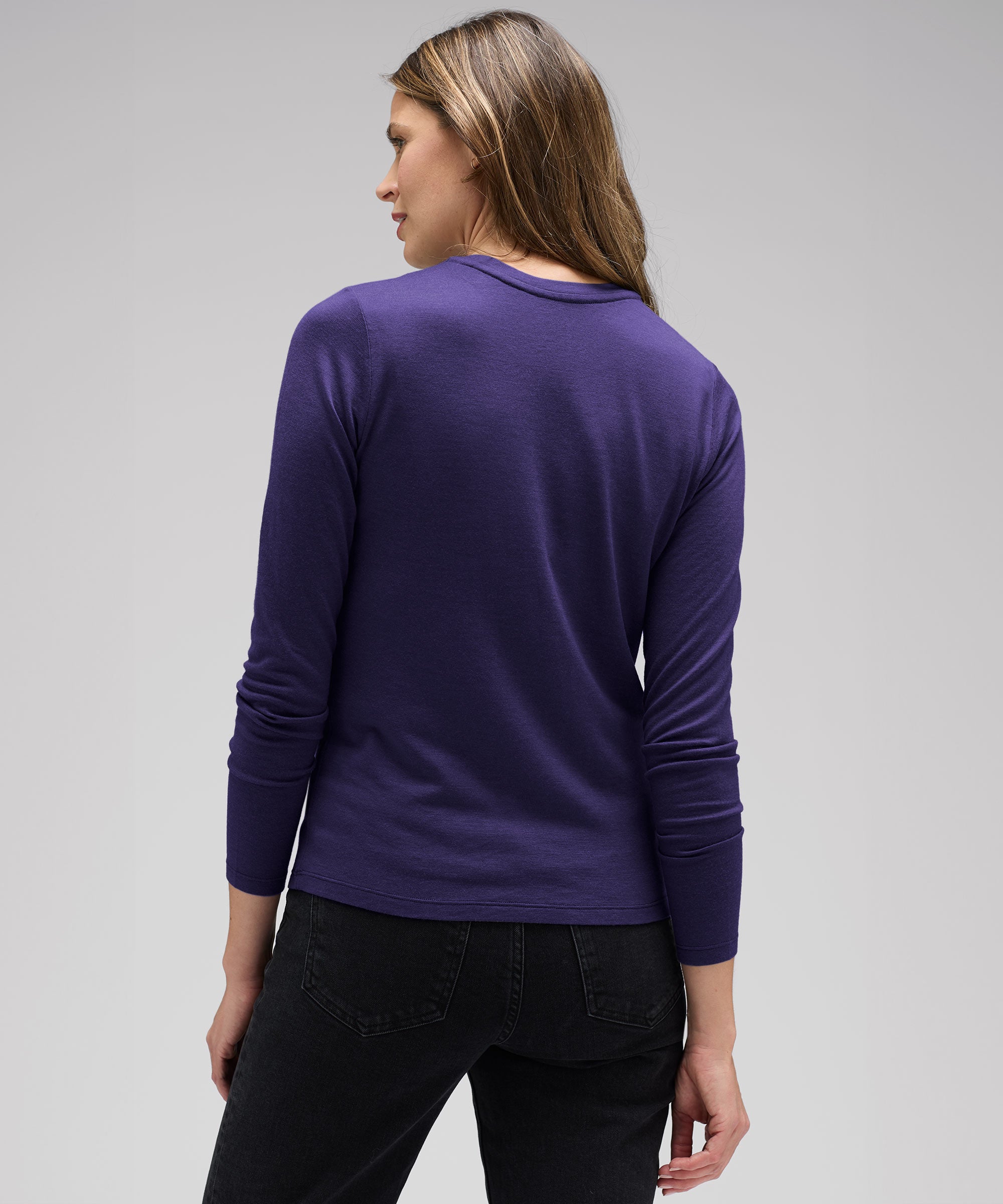 Women's Long Sleeve Merino Crew、mySite、noshort