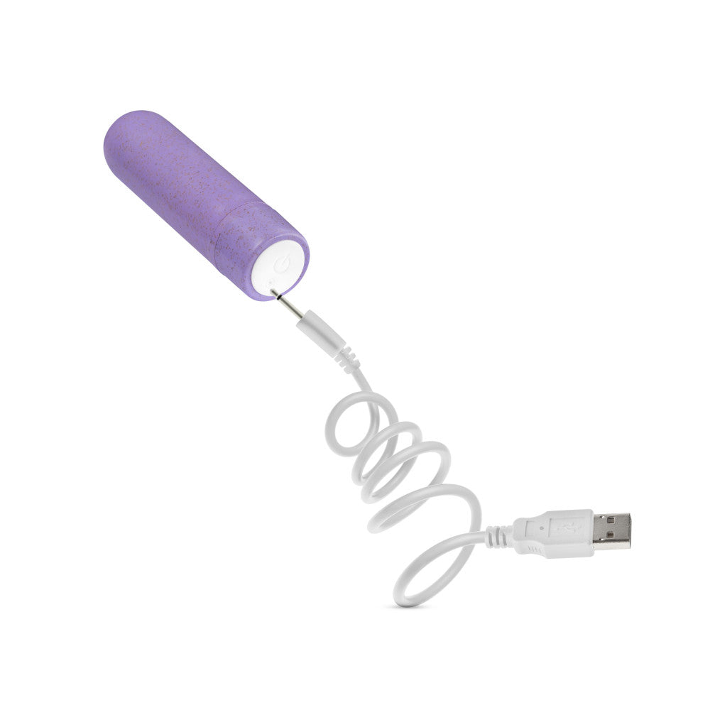 Gaia® By Blush | Eco Rechargeable: Plant-Based 3 Smooth Multispeed Bullet Vibrator in Lilac - Made from Sustainable BioFeel™、mySite、bottomscart
