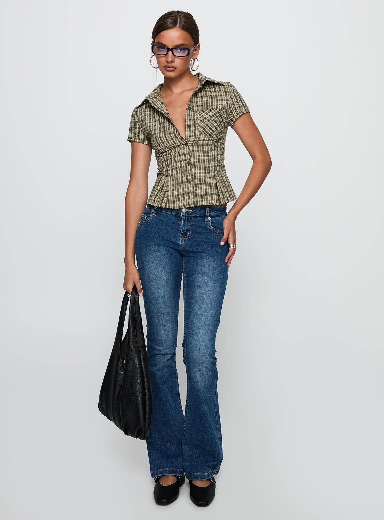 Alma Mater Top Green Check、mySite、solidvoid