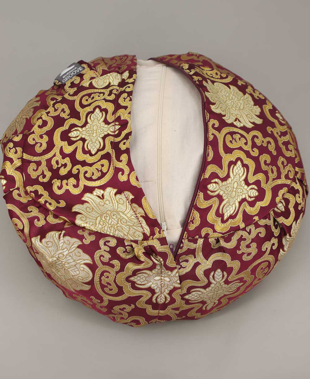 Plum Purple Brocade Zafu Meditation Cushion、mySite、topwebapps