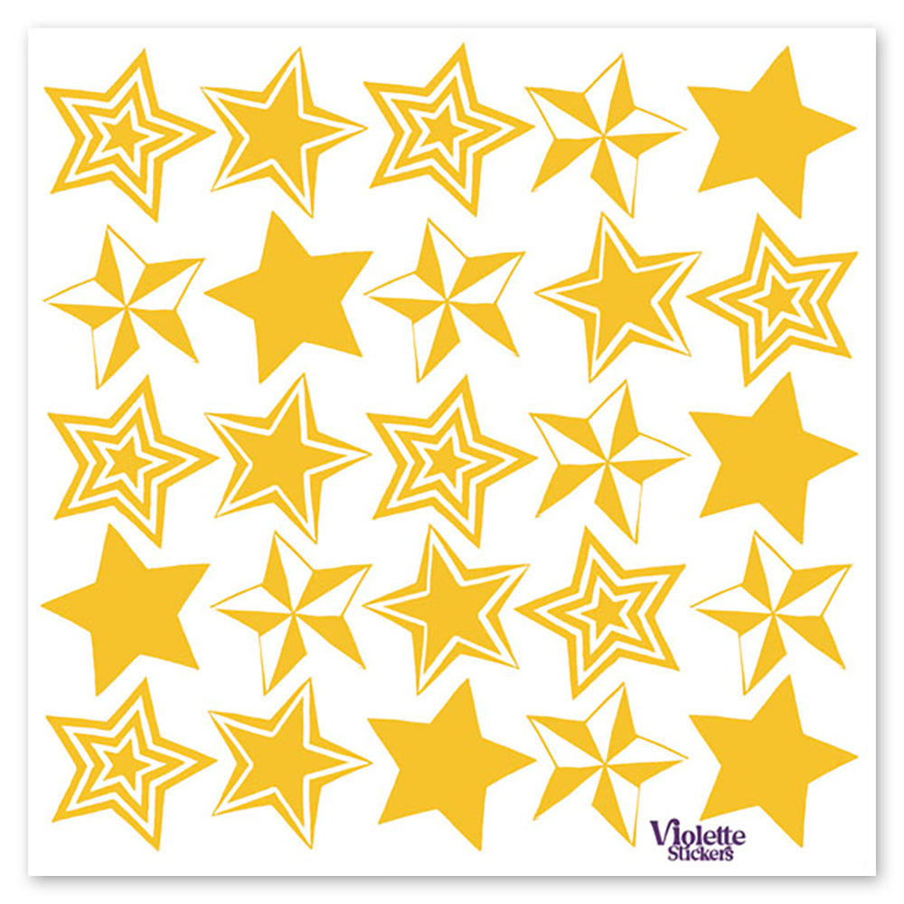  Gold Foil Stars Stickers、mySite、ghnorth