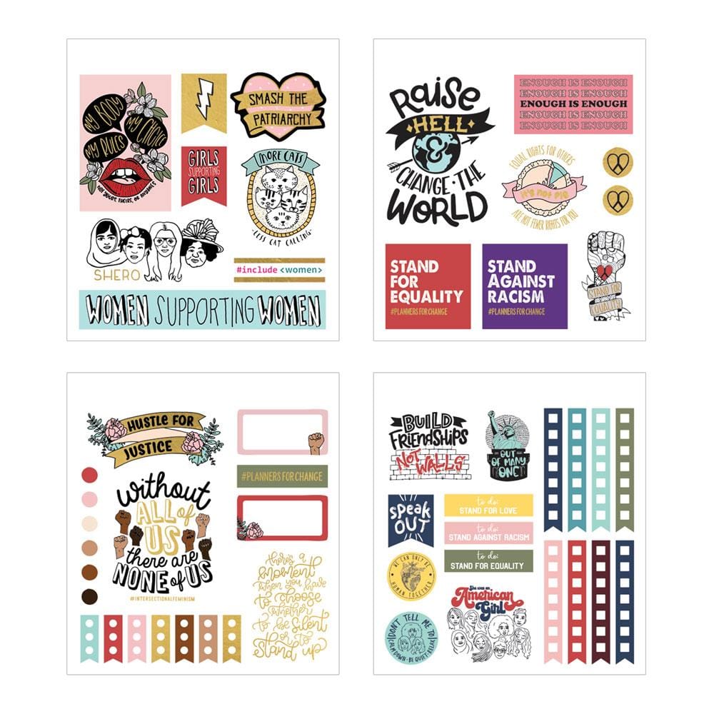  Planner Stickers Book - Hustle for Justice Minis、mySite、ghnorth